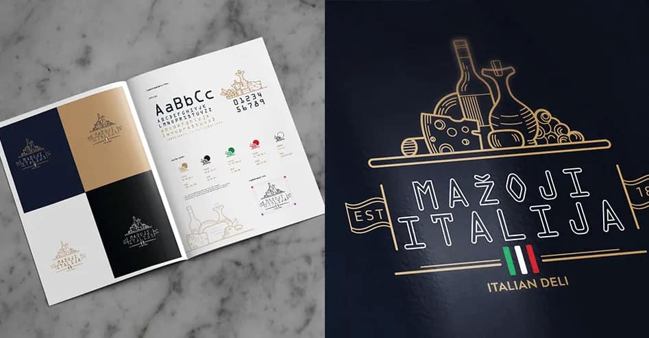Logo Design for Little Italy Italian Deli gallery 2