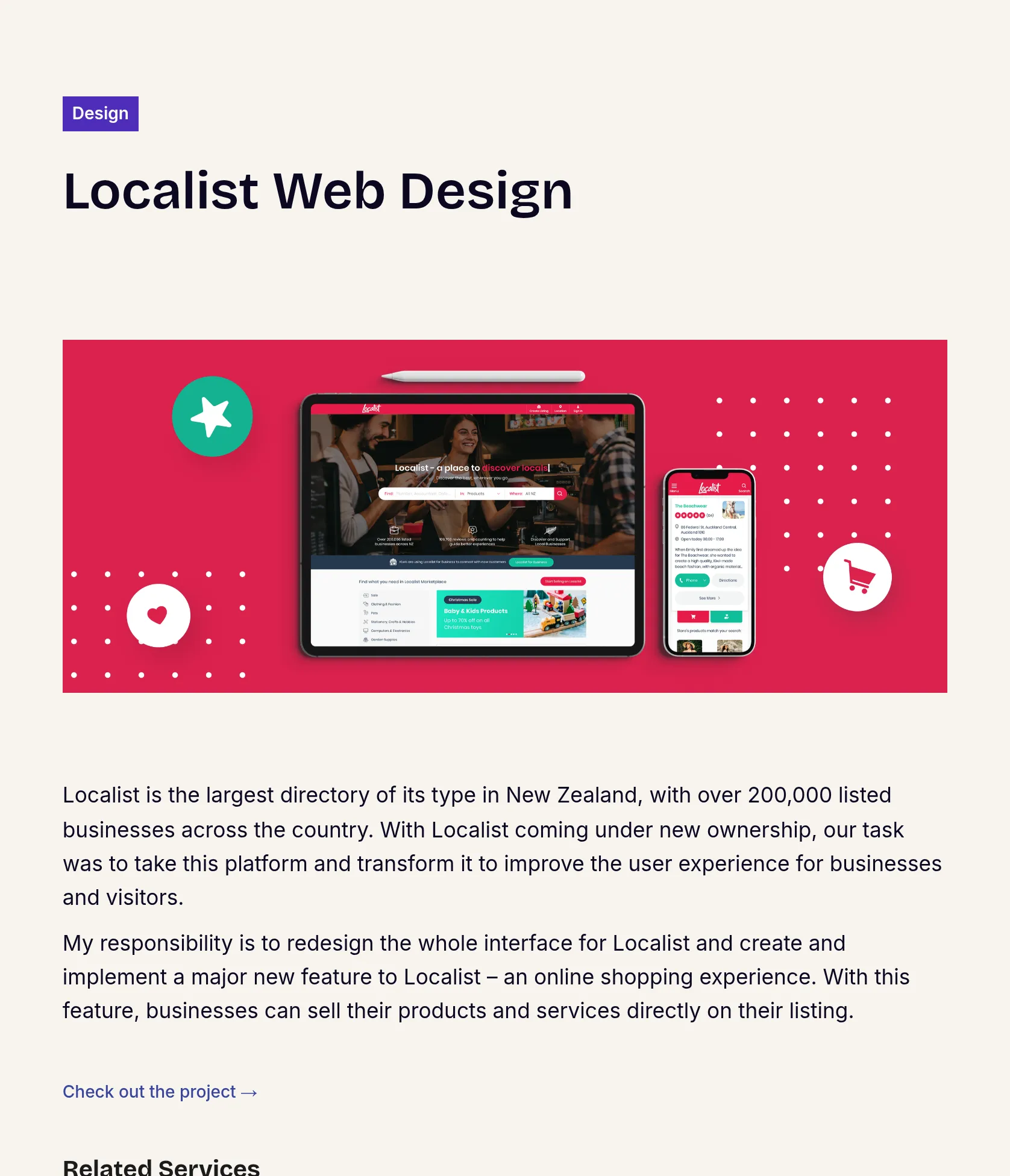 Localist Website Redesign & Ecommerce Integration