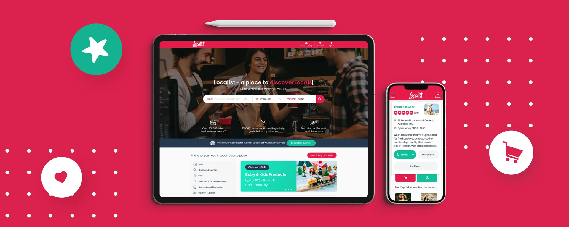 Localist Website Redesign & Ecommerce Integration