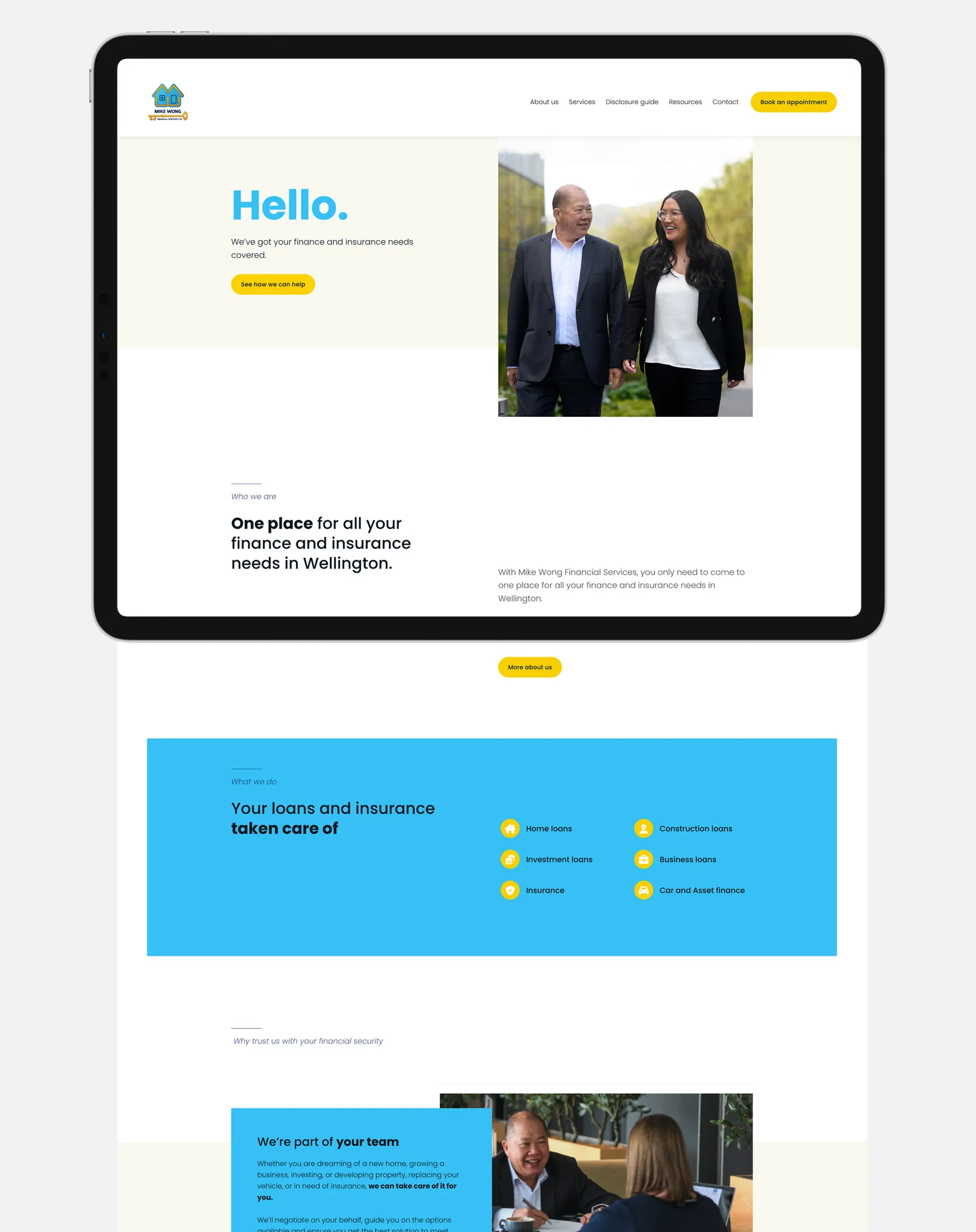 Website Redesign for Mike Wong Financial Services gallery 1