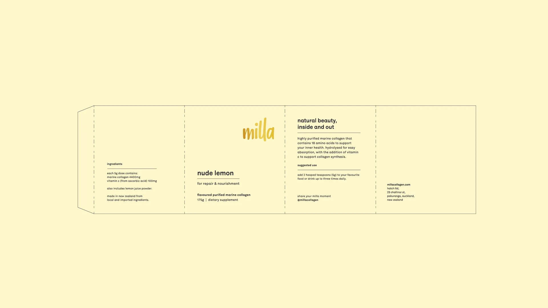 Brand Identity and Packaging Refresh for milla collagen gallery 4