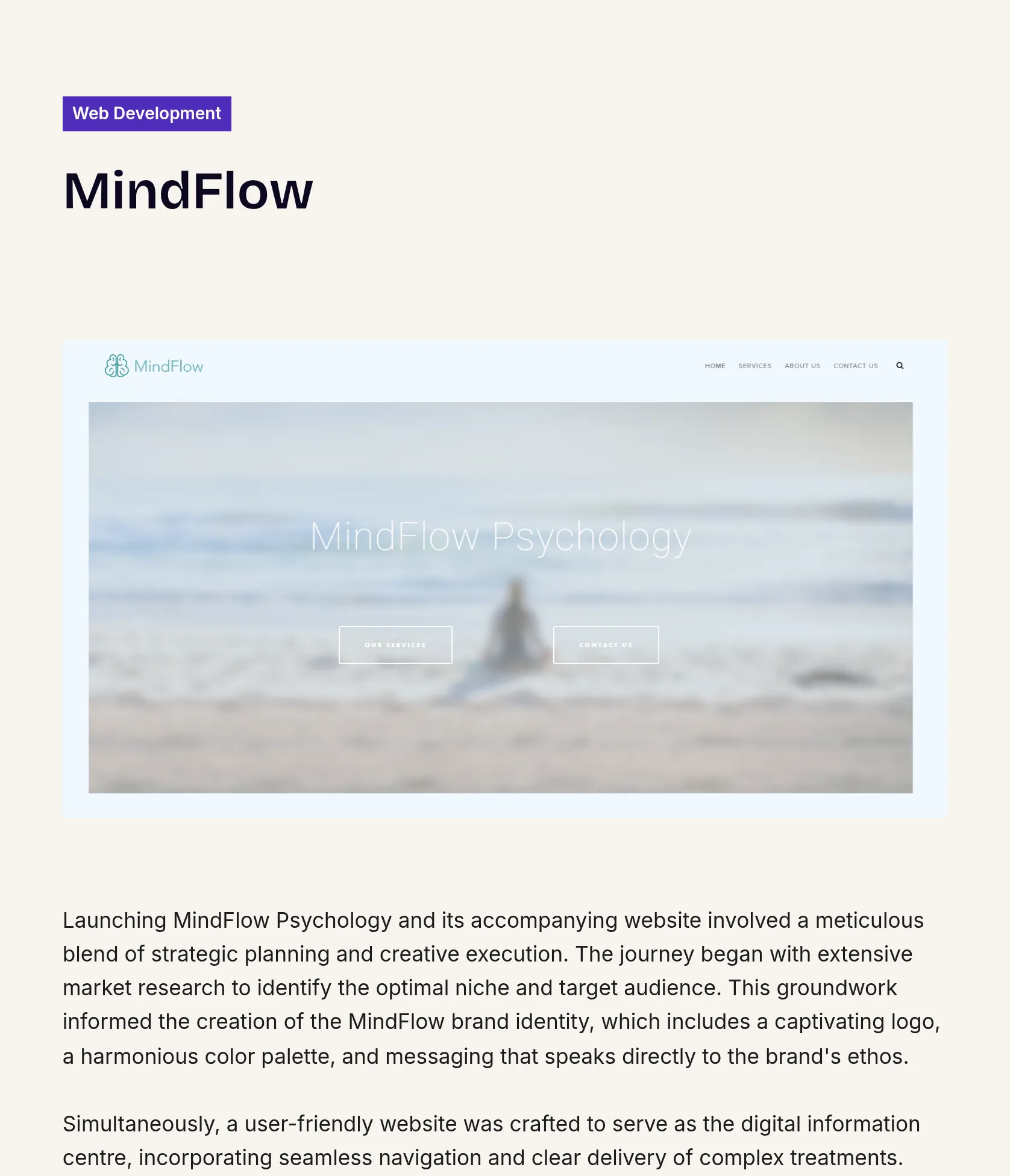 Brand Identity, Website & Go-to-Market Launch for MindFlow Psychology