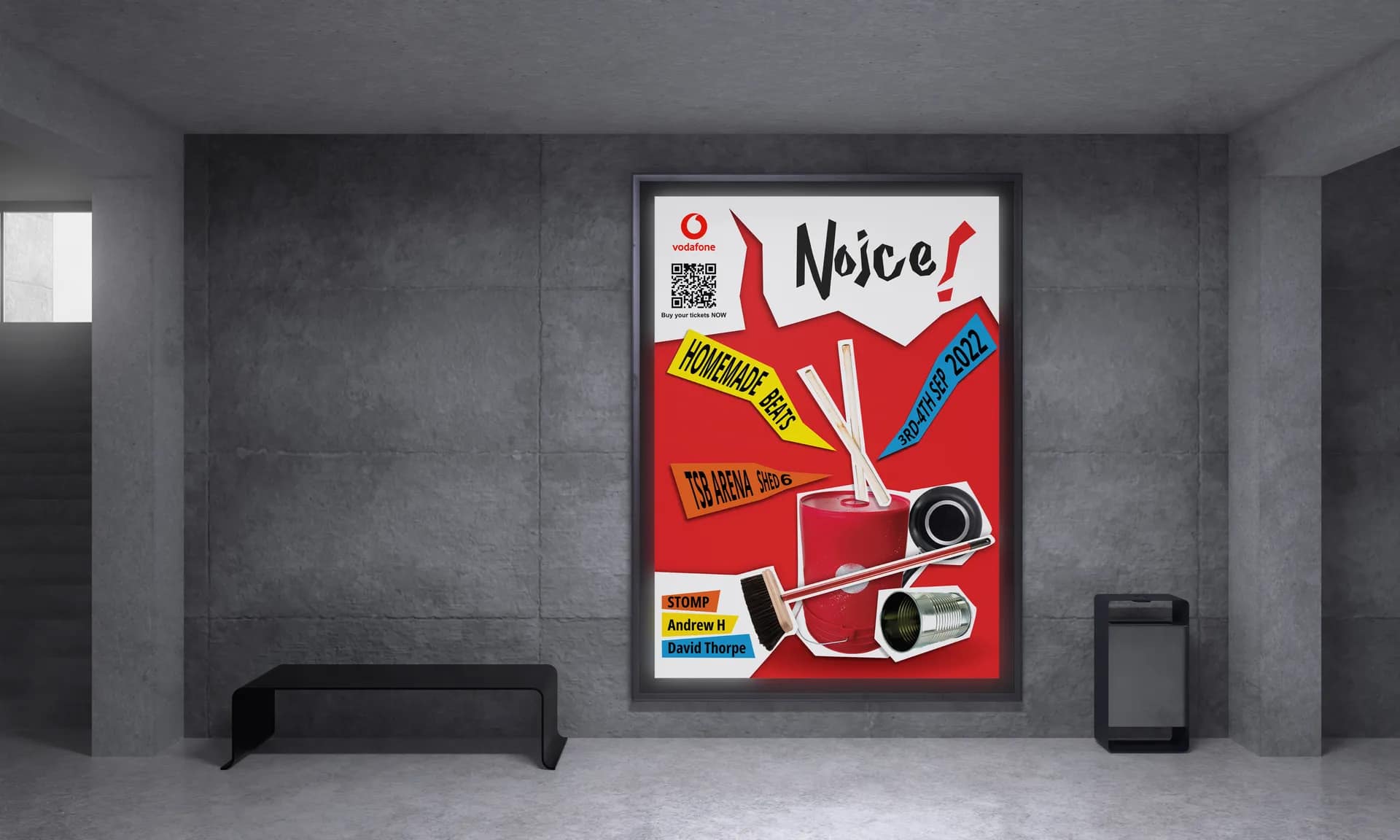 Brand Design for Vodafone’s Noice! Homemade Beats Music Festival gallery 1