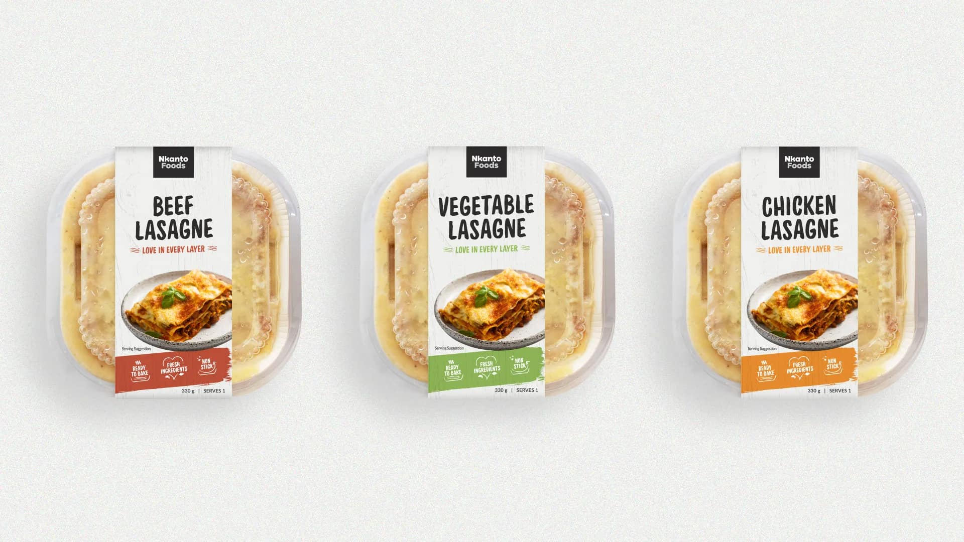 Artisanal Label and Logo Design for Nkanto Foods’ Ready-to-Bake Lasagnas
