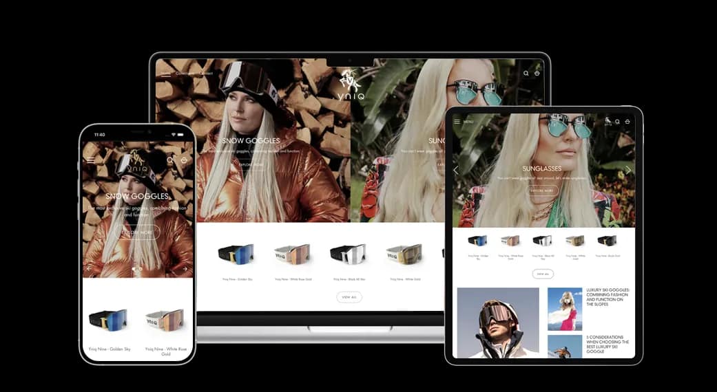 Shopify Development & Digital Setup for YNIQ Eyewear