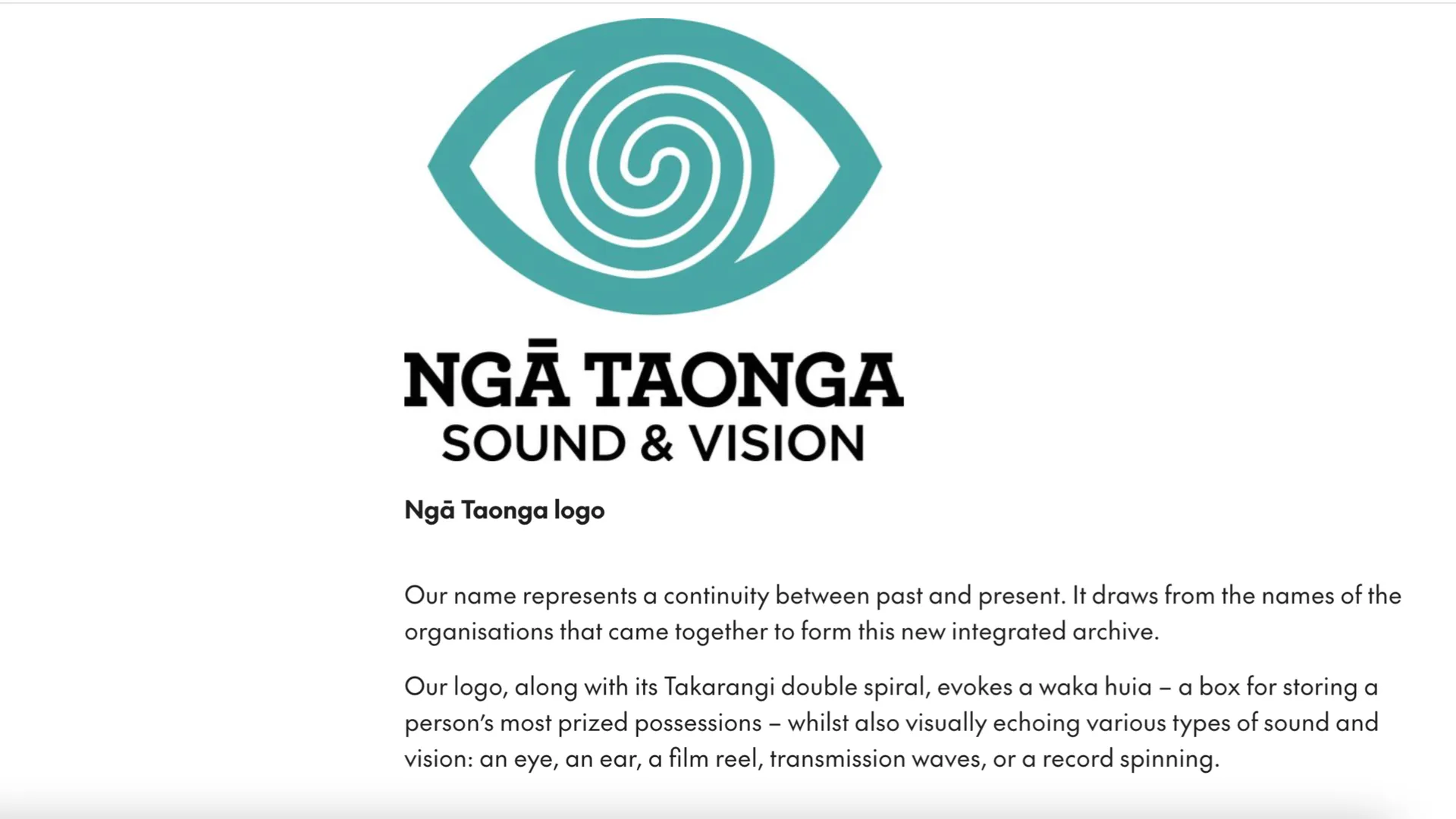 Rebranding Copywriting and Communications for Ngā Taonga Sound & Vision