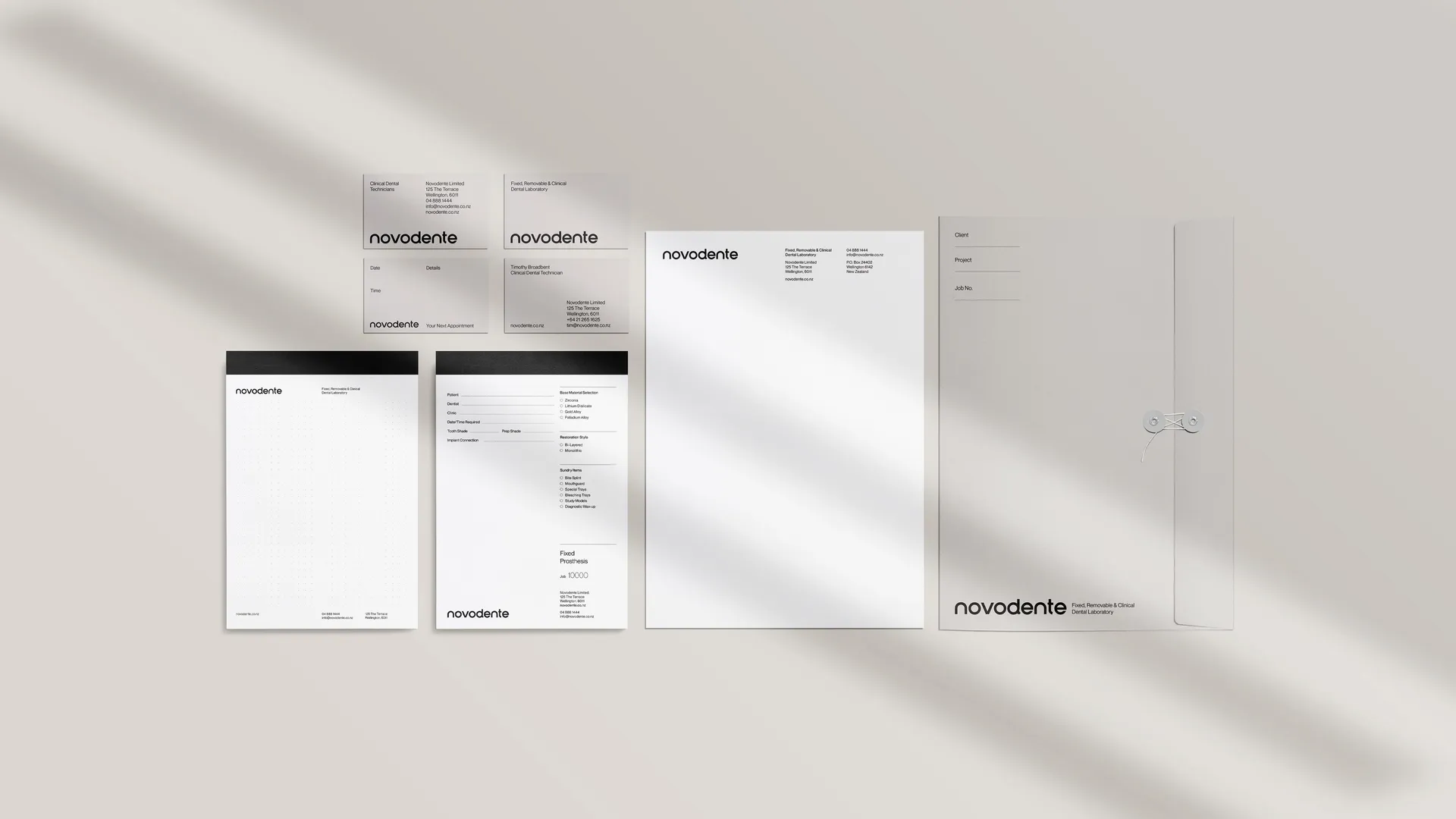 Brand Identity Design for Novodente Dental Laboratory