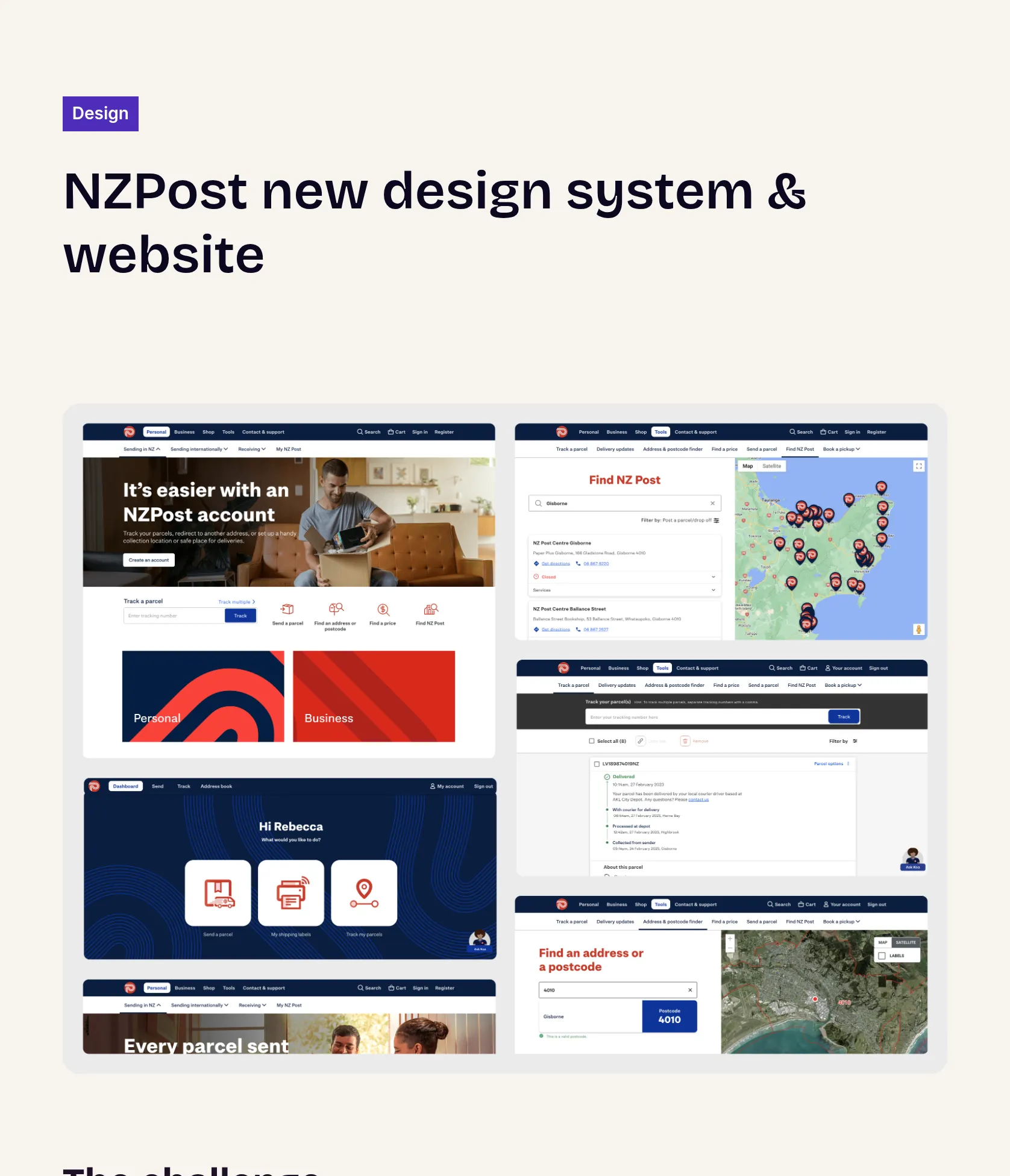 Design System Implementation and Digital Rebrand for NZPost