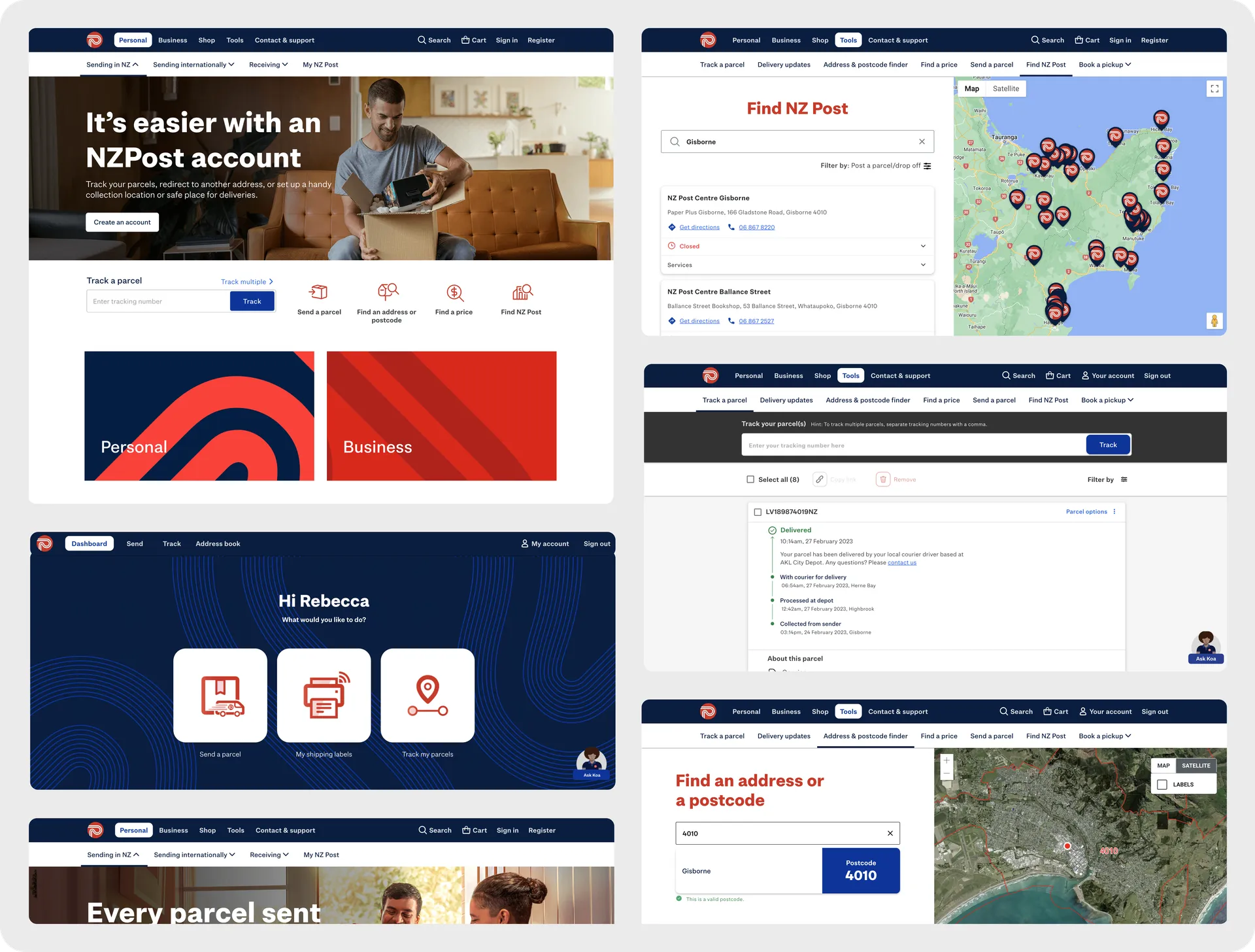 Design System Implementation and Digital Rebrand for NZPost