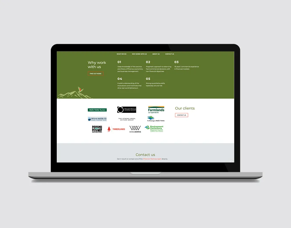 Branding and Website Design for O'Connor Partners gallery 3