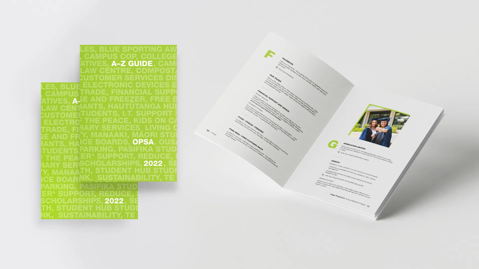 A–Z Student Guide Redesign for Otago Polytechnic Students’ Association