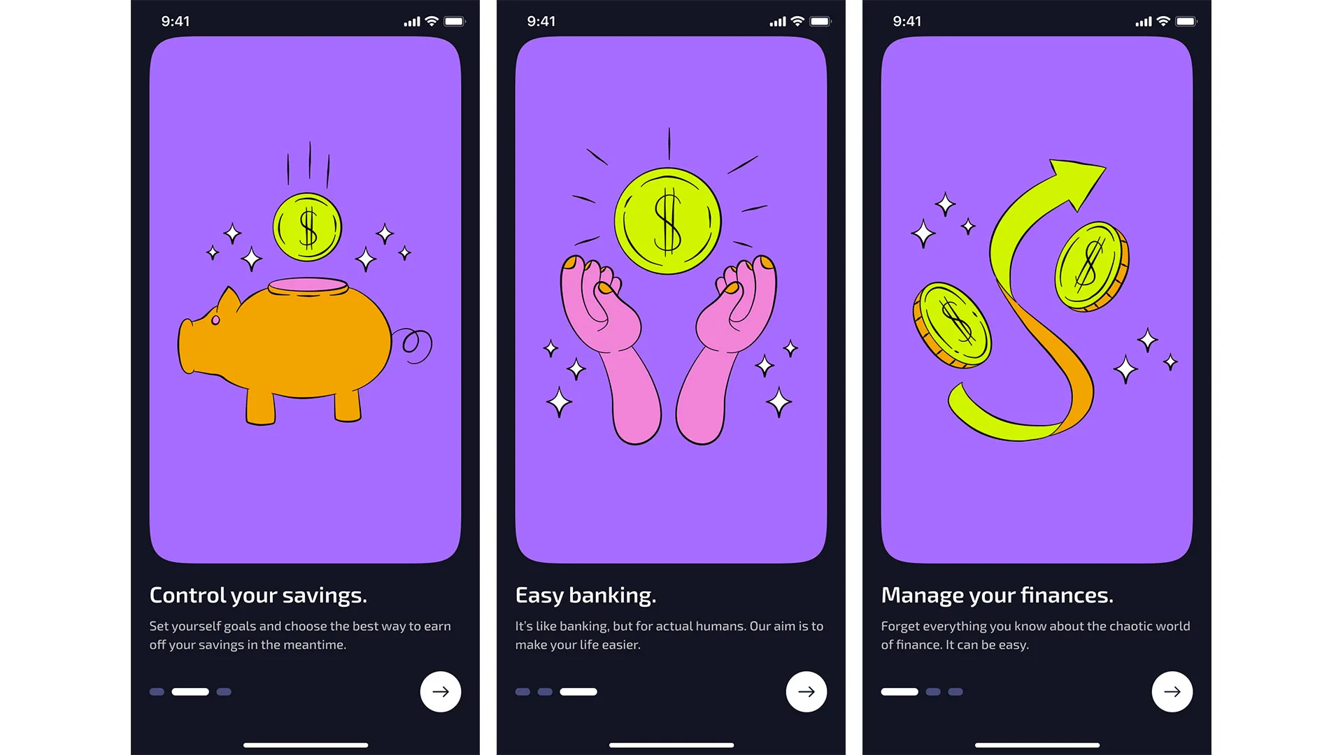 Modern Fintech App Design & Branding for PayPulse gallery 3