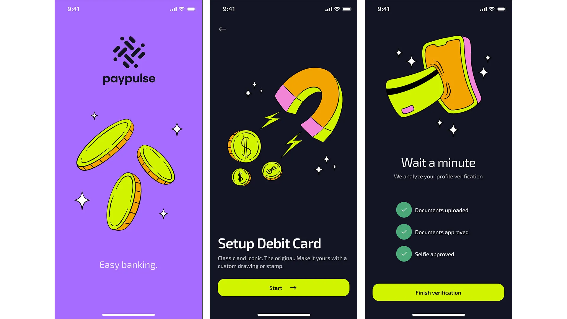 Modern Fintech App Design & Branding for PayPulse gallery 4