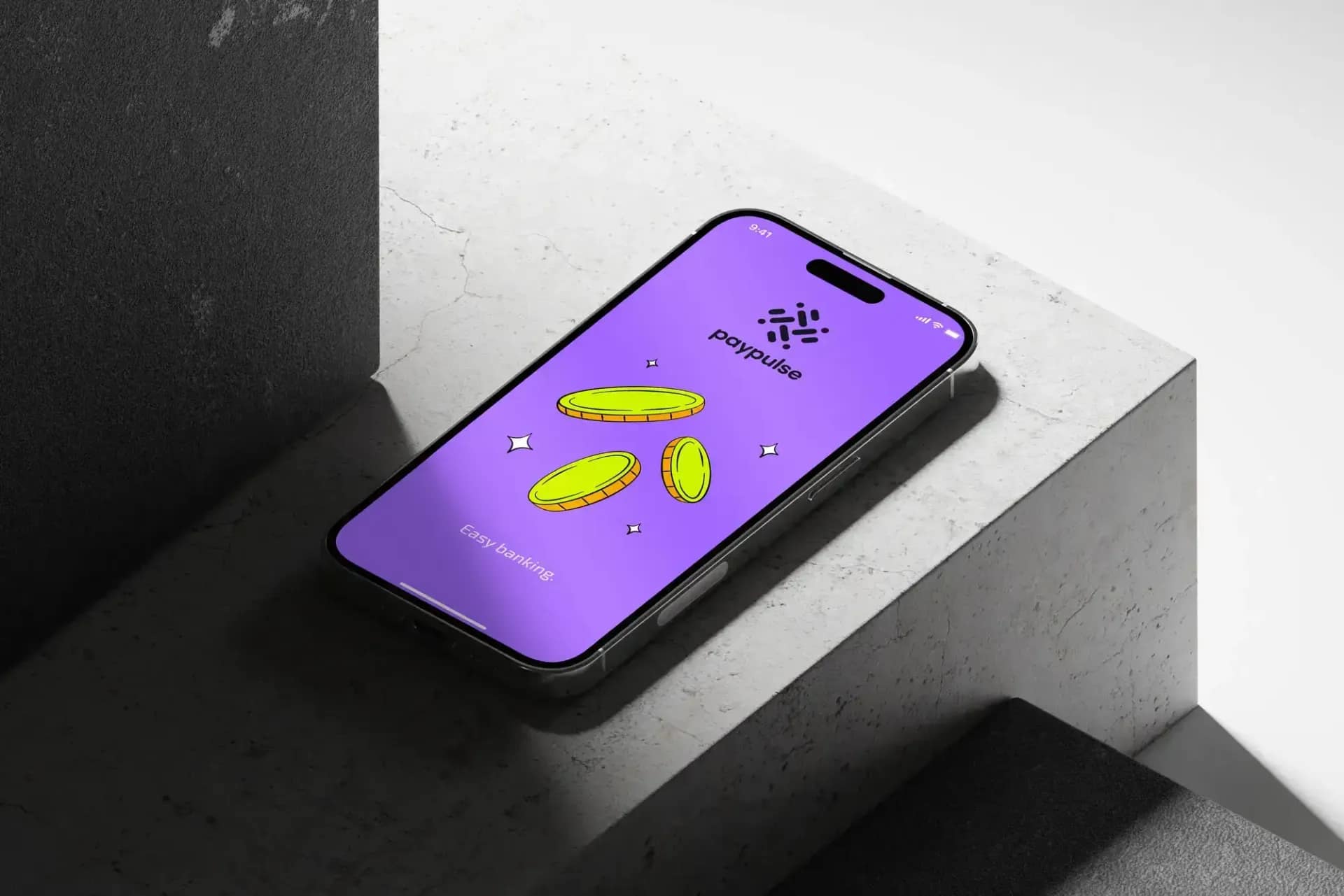 Modern Fintech App Design & Branding for PayPulse