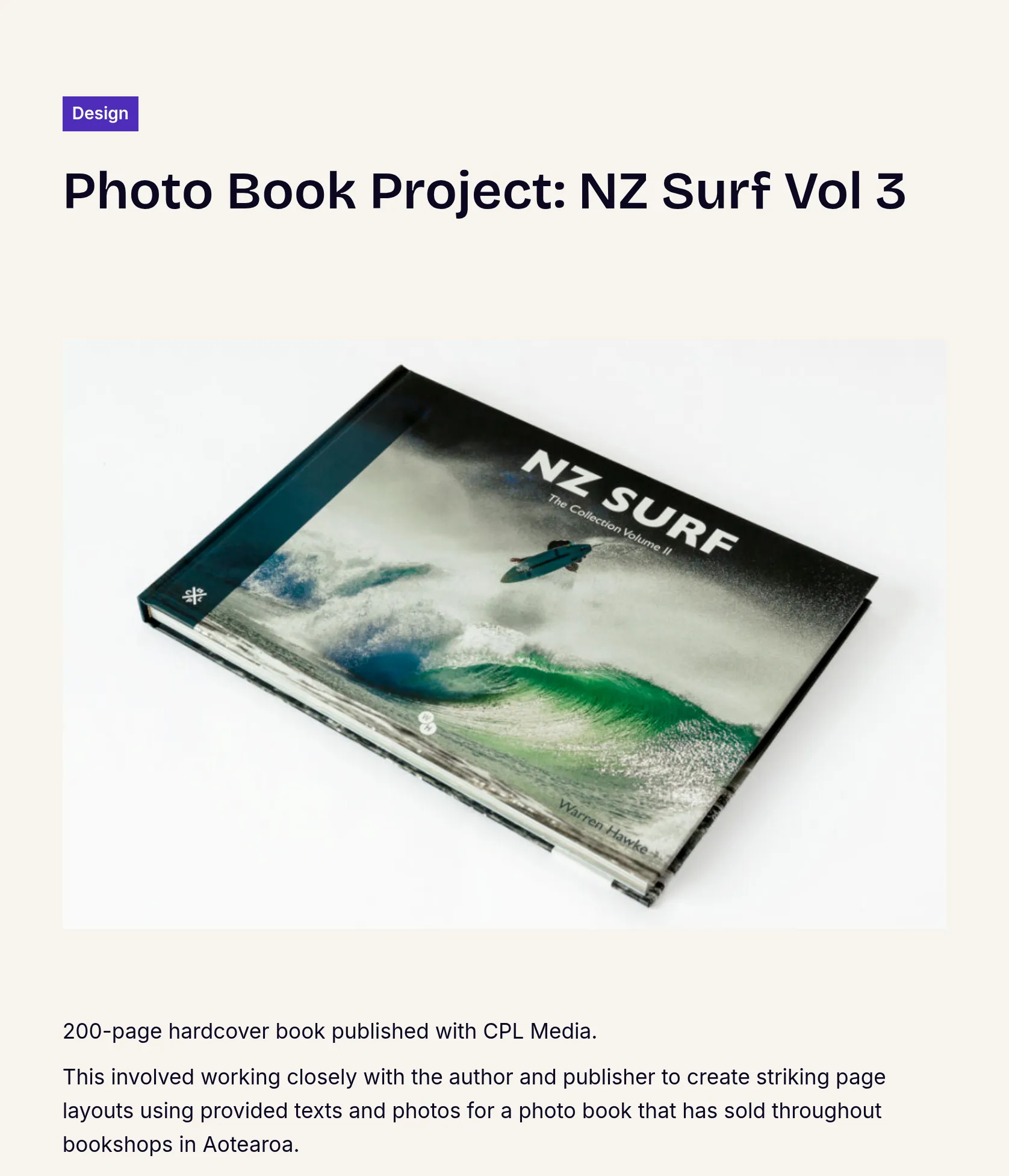 Hardcover Photo Book Design and Layout for CPL Media