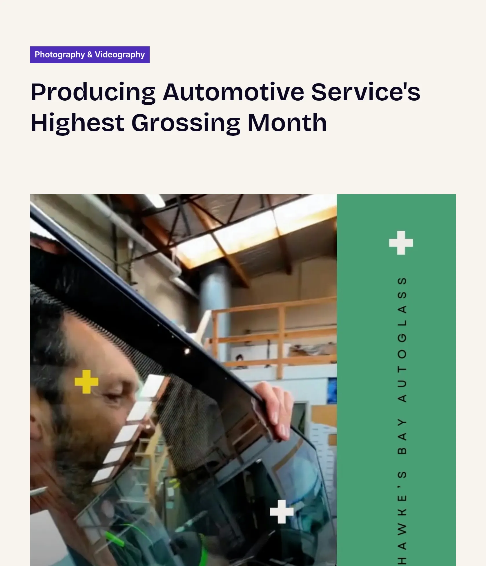Educational Video Campaign for Automotive Glass Repair Service