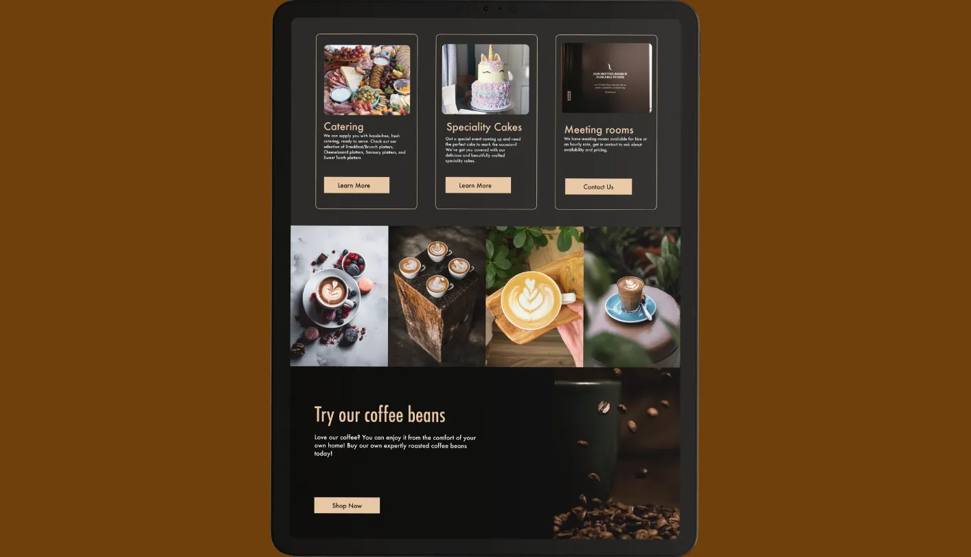 Website Design & SEO Optimisation for ExtraExtra Cafe gallery 1