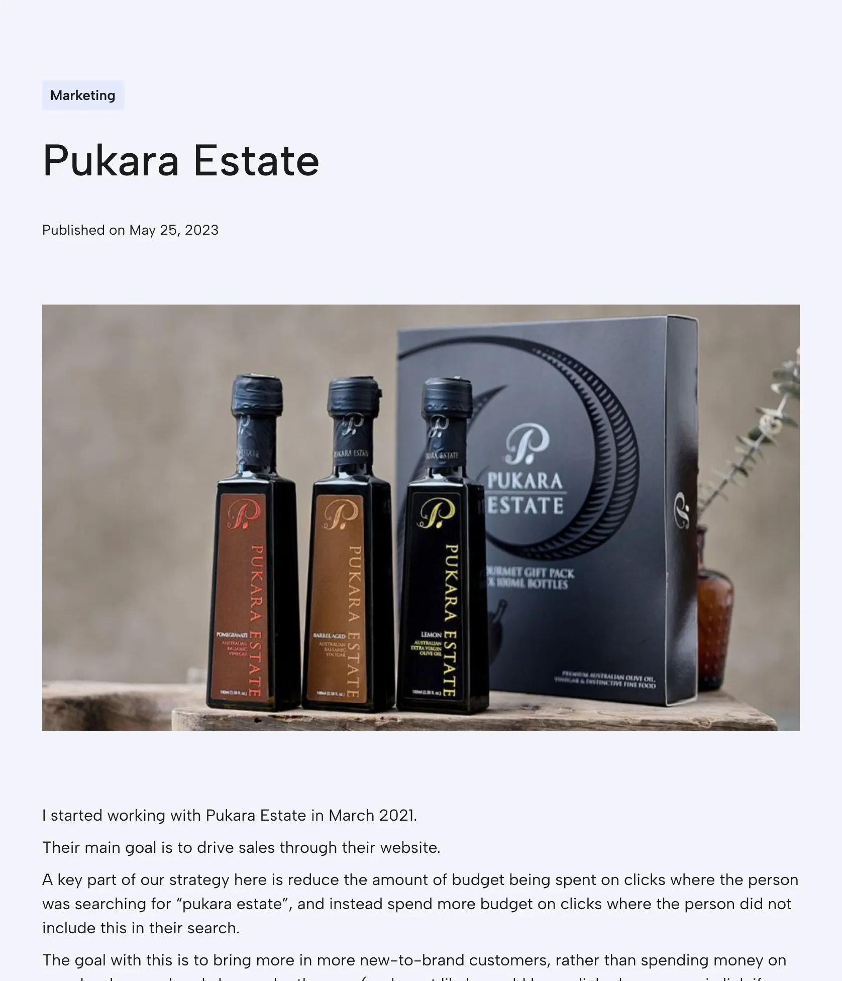 Driving New Customer Growth with Pukara Estate's Google Ads Strategy
