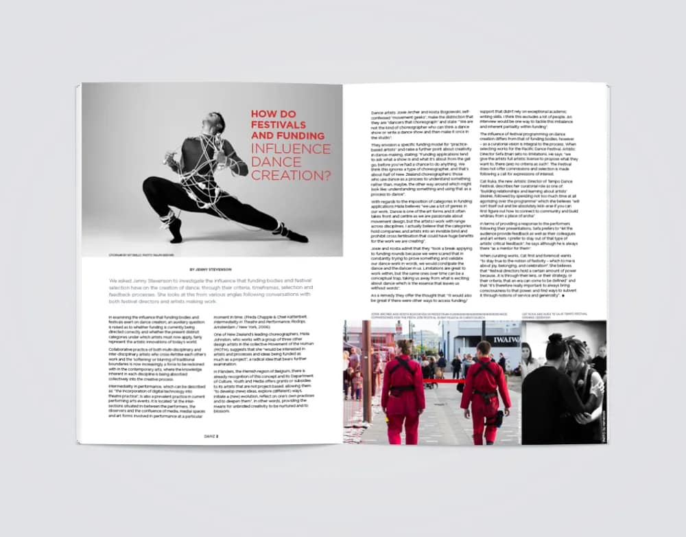 Quarterly Magazine Design for Dance Aotearoa New Zealand gallery 4