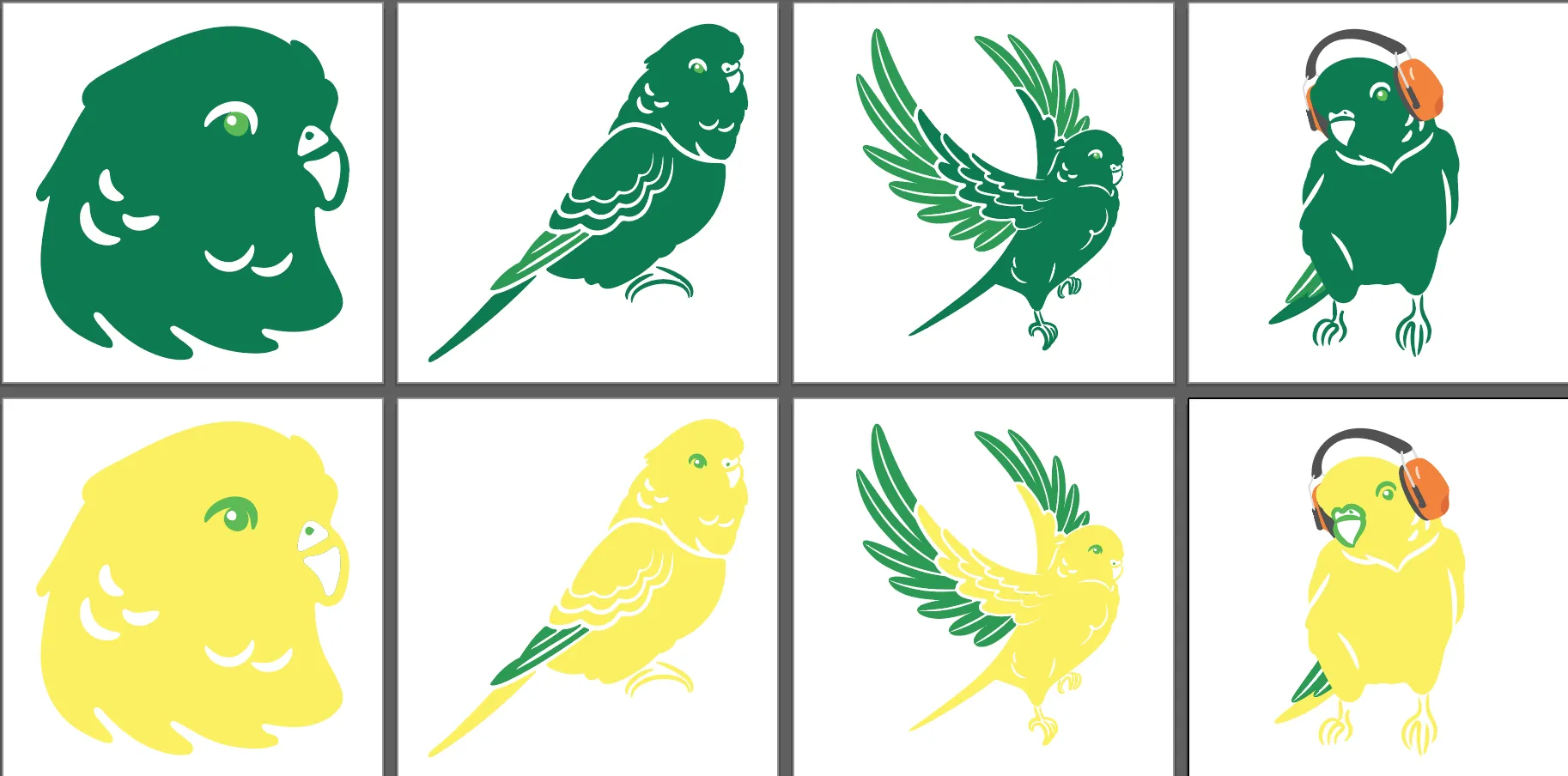 Parakeet Mascot Redesign Using Brand Kit