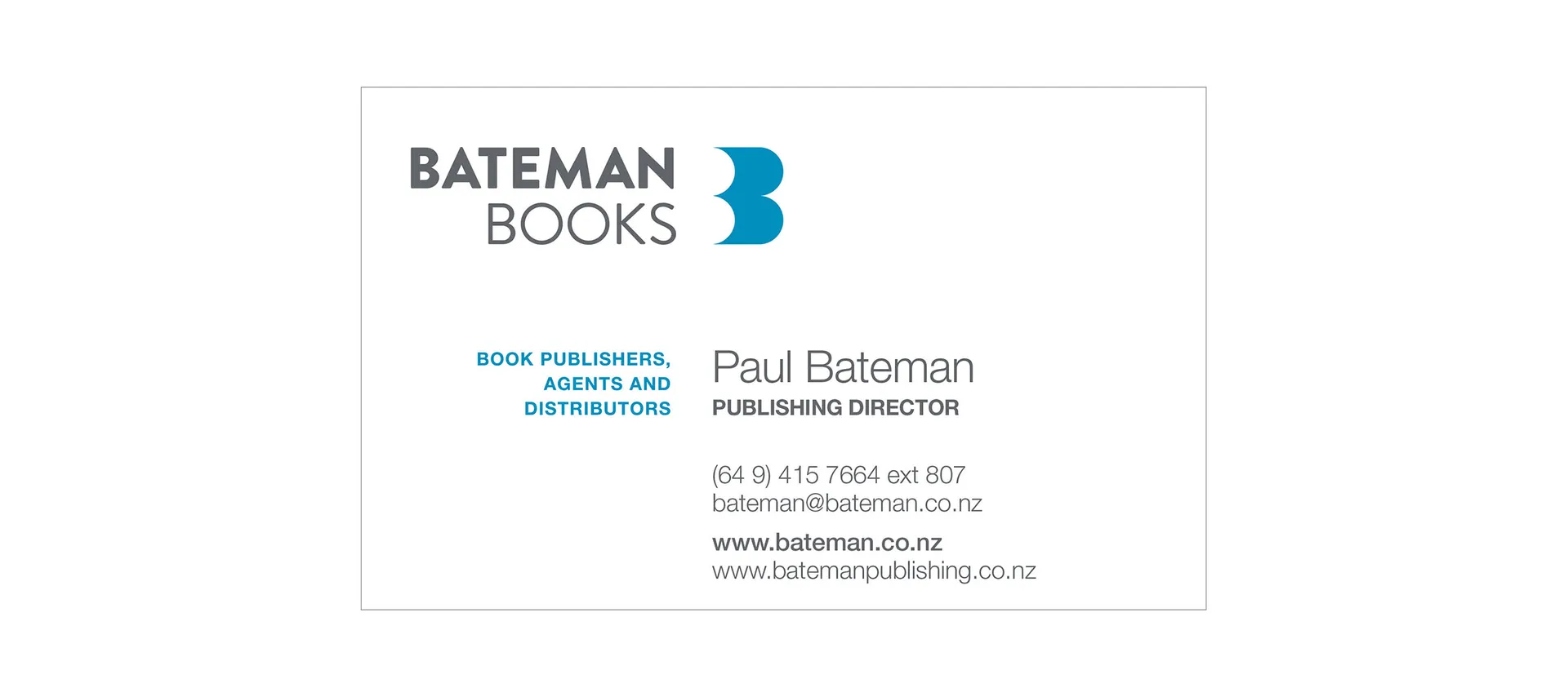 Rebranding and Logo Design for Bateman Books gallery 2