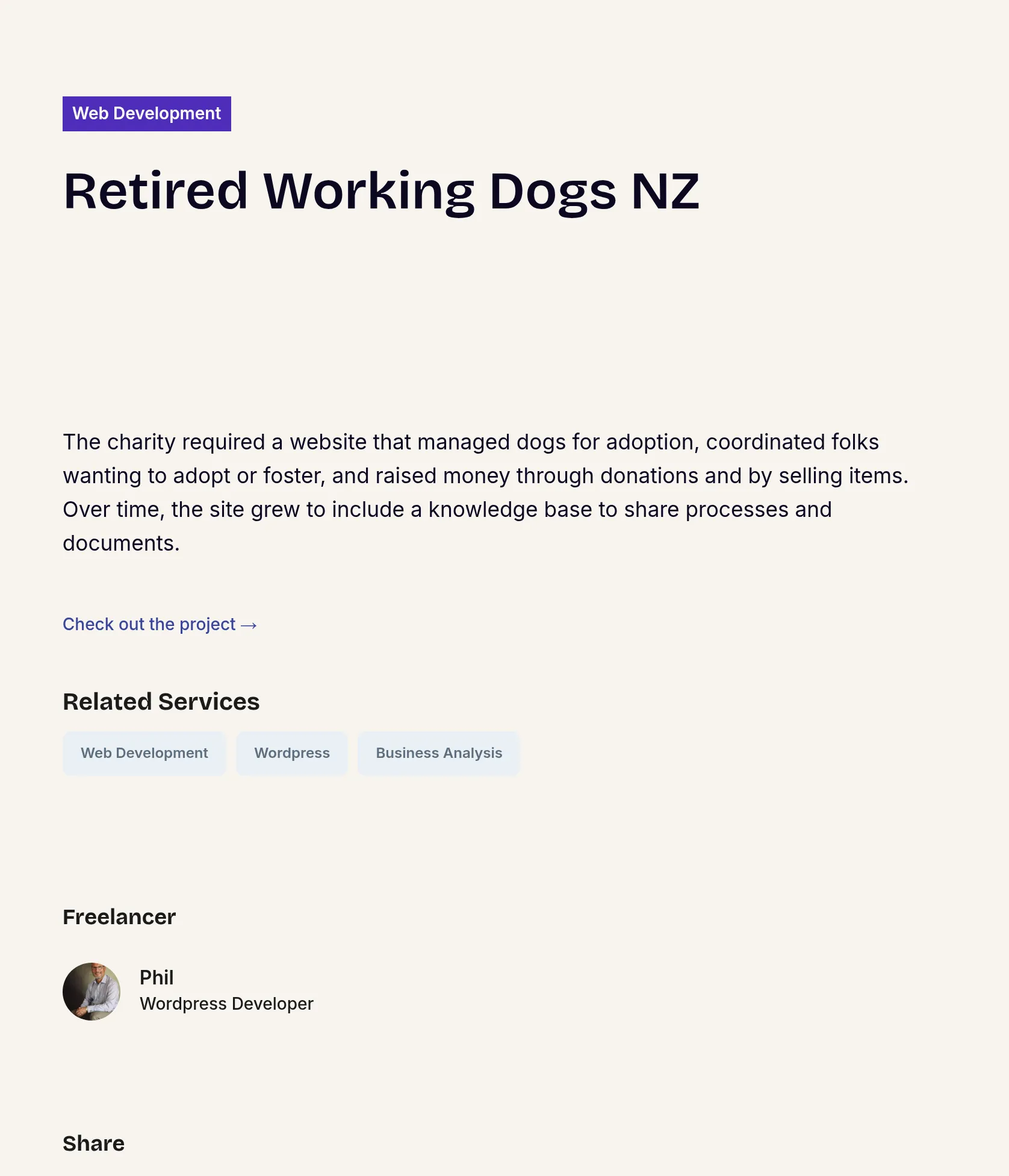 Website & Adoption Management Platform for Dog Charity