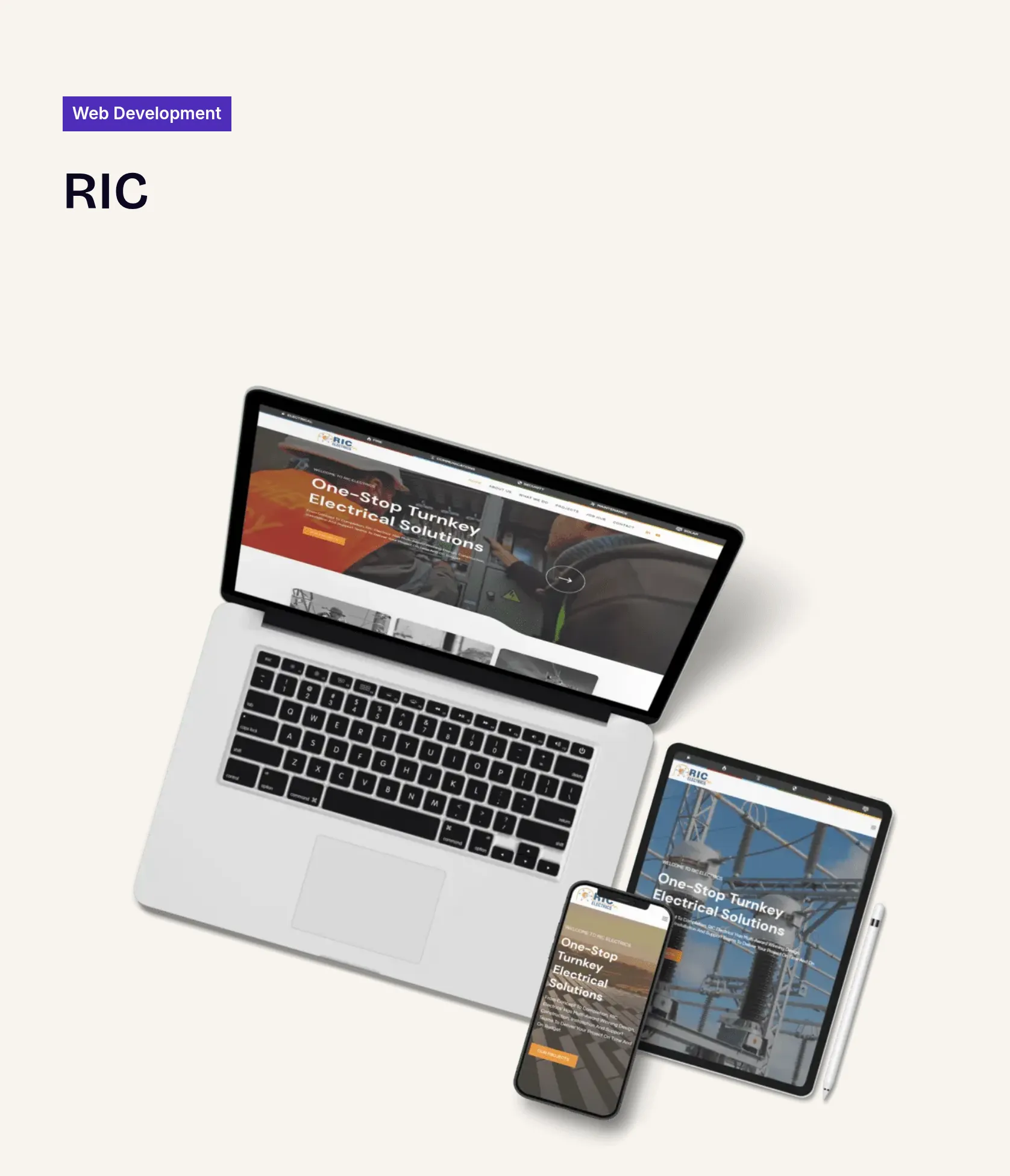 User-Centric Website Redesign for RIC Electrical Australia