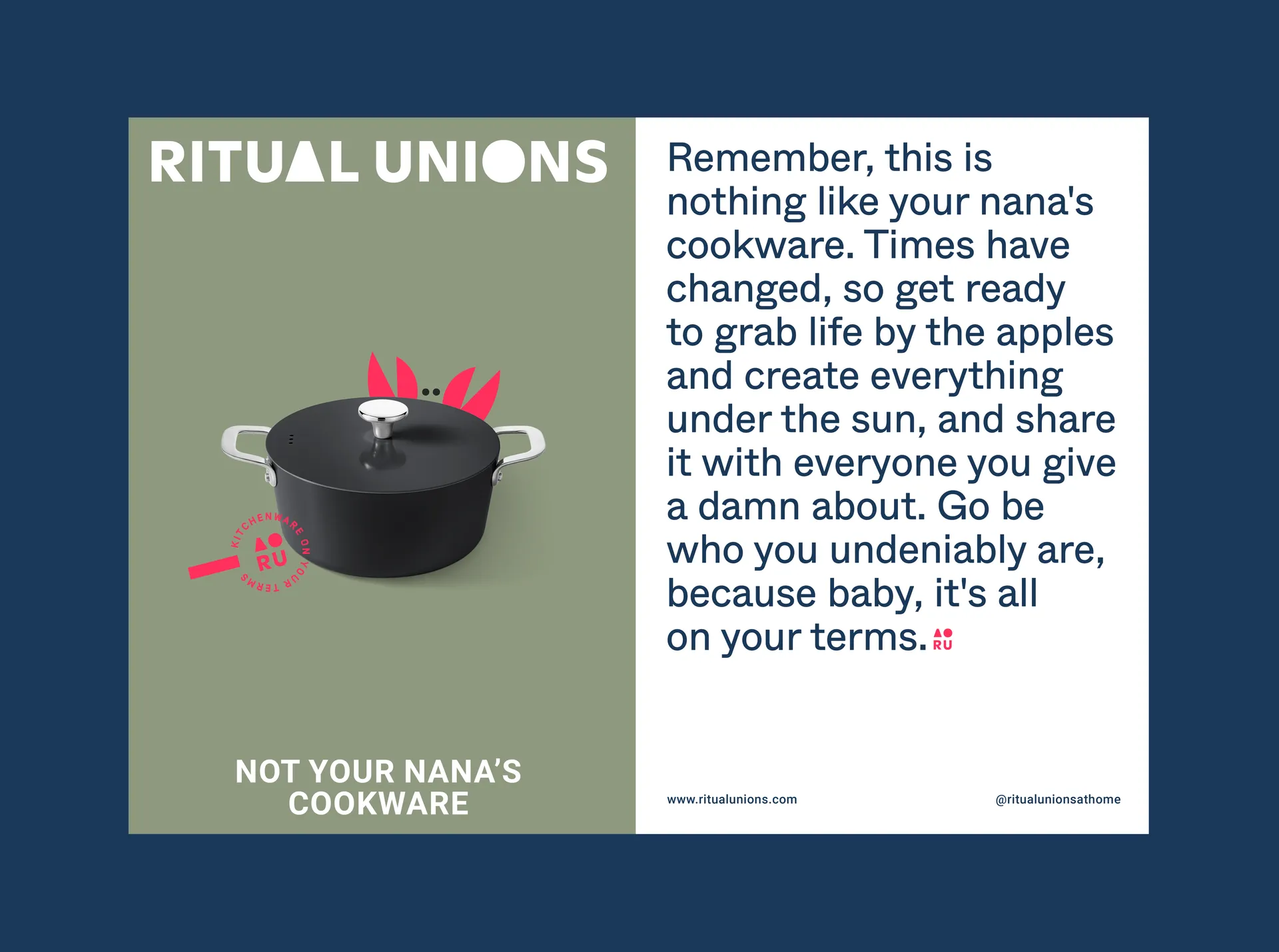 Brand Identity Design for Ritual Unions Kitchenware gallery 1