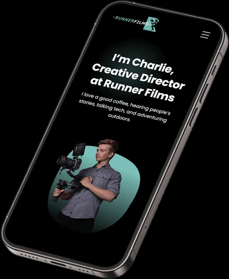 Modern Minimalist Webflow Website for Runner Films Studio project image