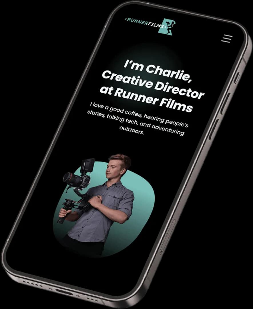 Modern Minimalist Webflow Website for Runner Films Studio gallery 1