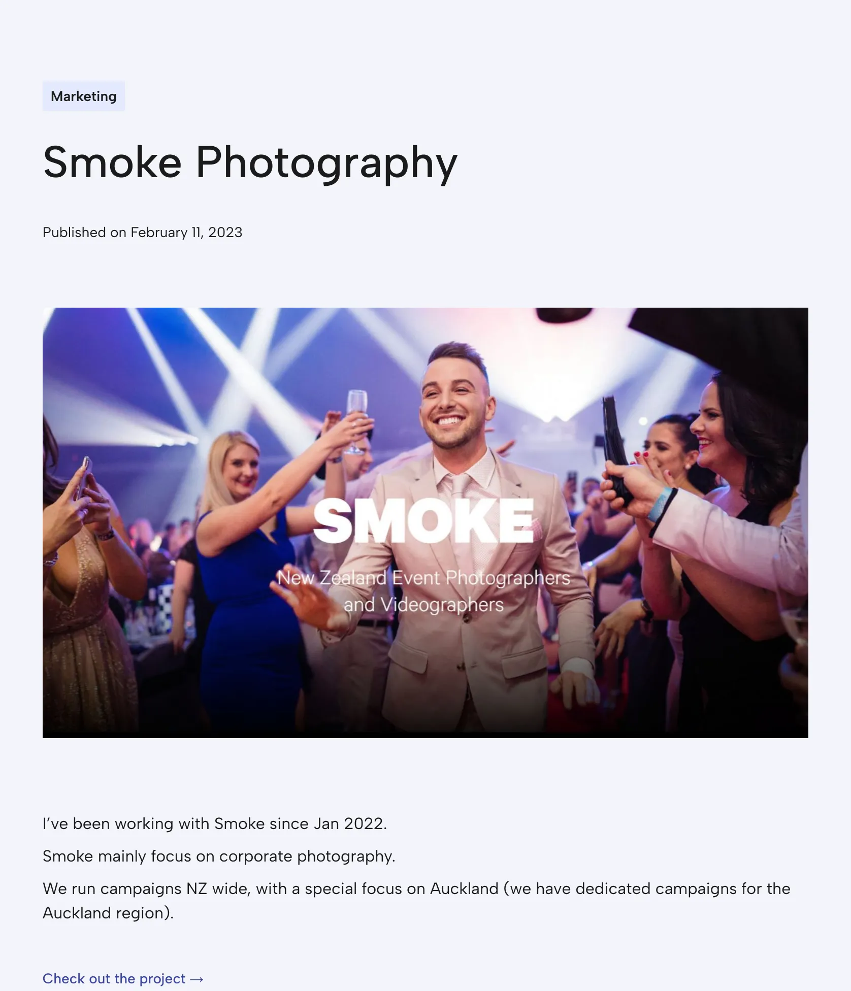 Corporate Photography Campaigns for Smoke Nationwide