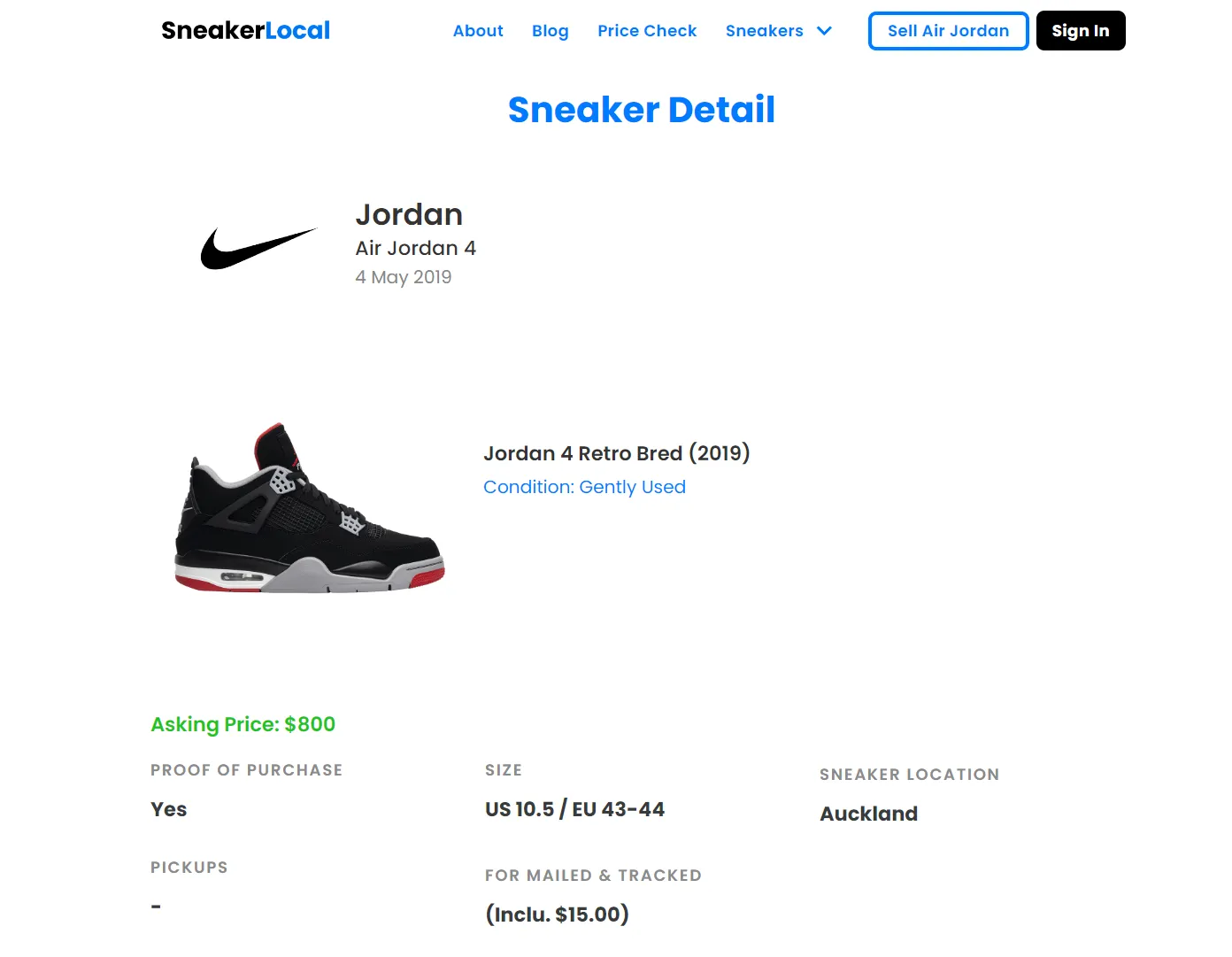 SneakerLocal: No-Code Peer-to-Peer Sneaker Trading Platform for NZ gallery 1