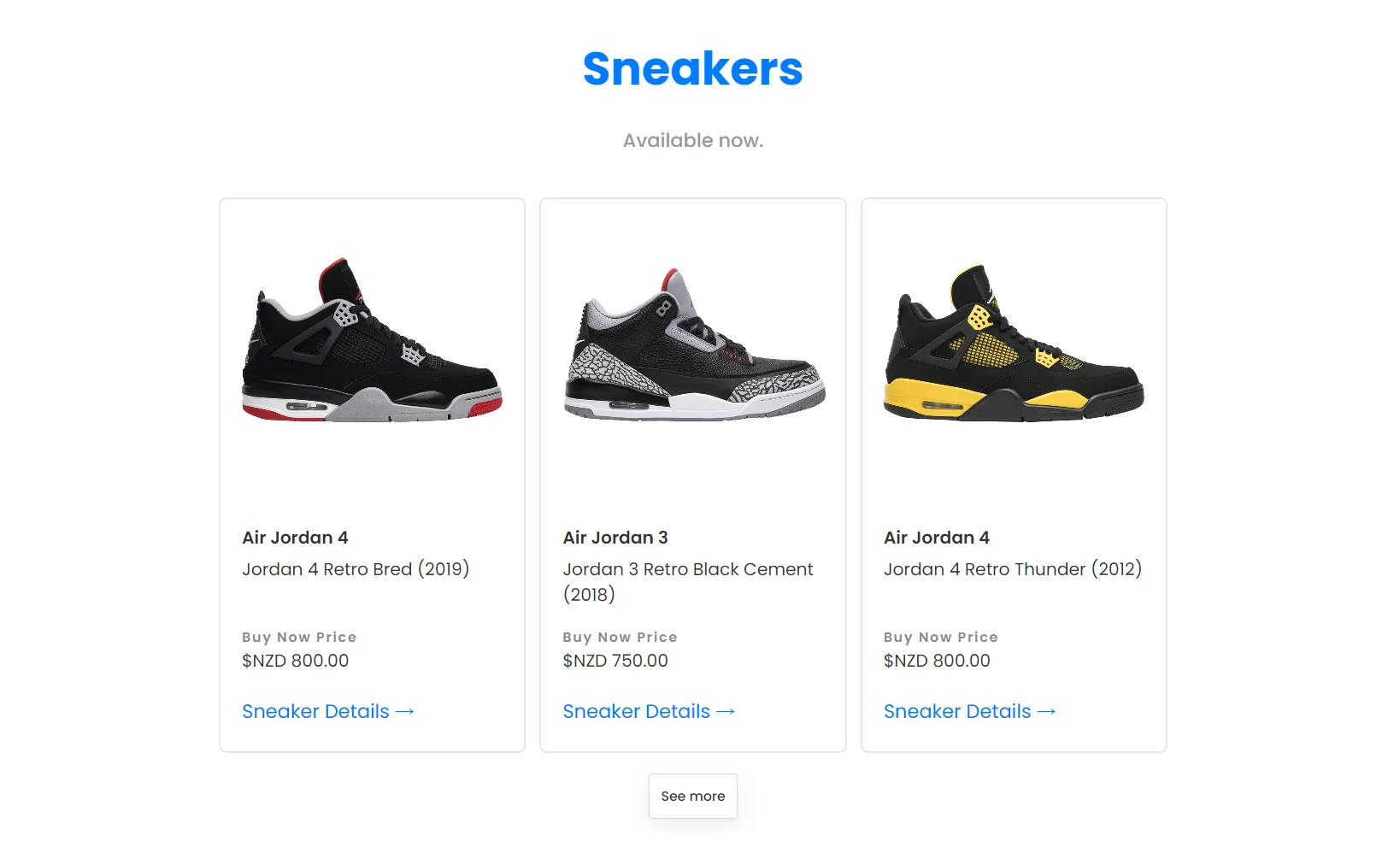 SneakerLocal: No-Code Peer-to-Peer Sneaker Trading Platform for NZ gallery 2