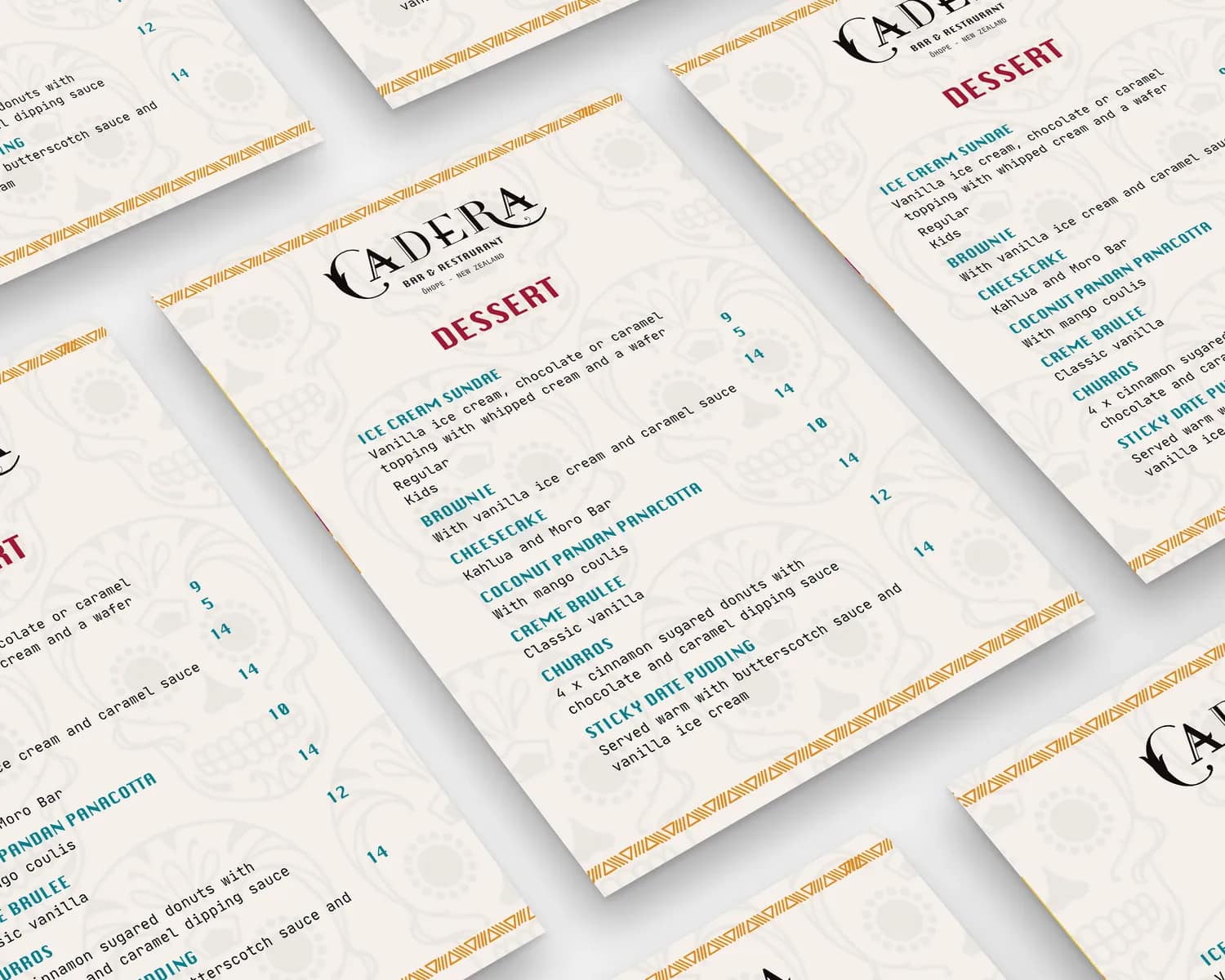 Menu Redesign and Social Media Templates for Cadera Restaurant gallery 2