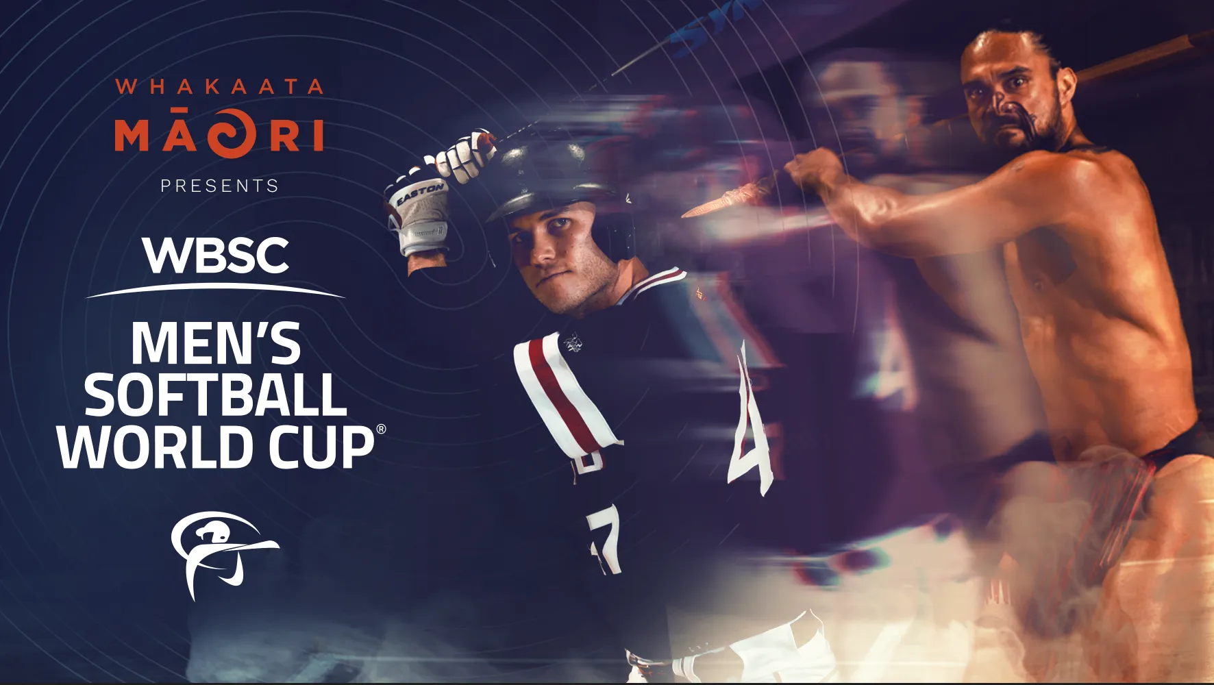 Visual Identity & Campaign Design for Men’s Softball World Cup on Whakaata Māori