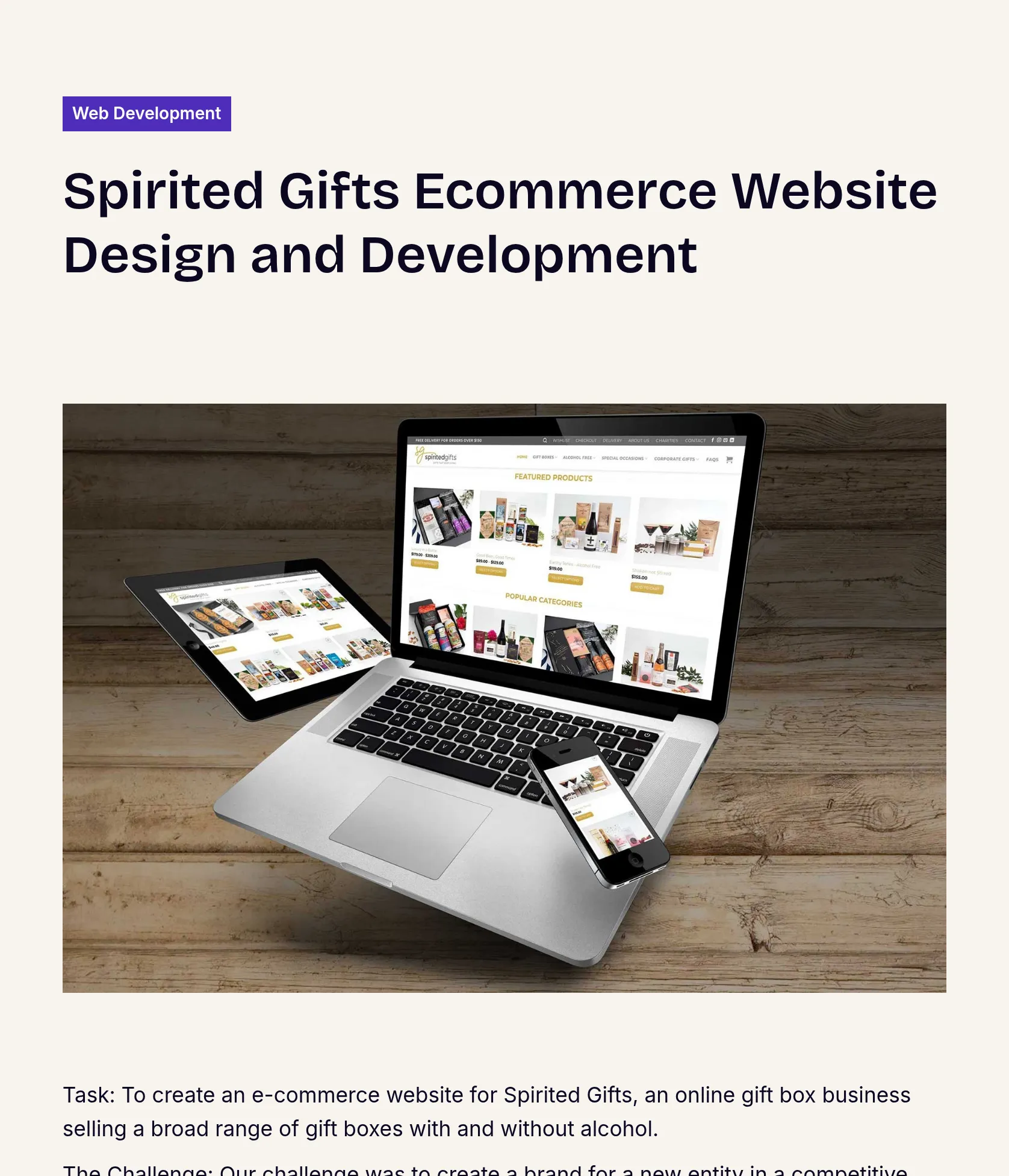 Branding, Packaging, and Ecommerce Website for Spirited Gifts