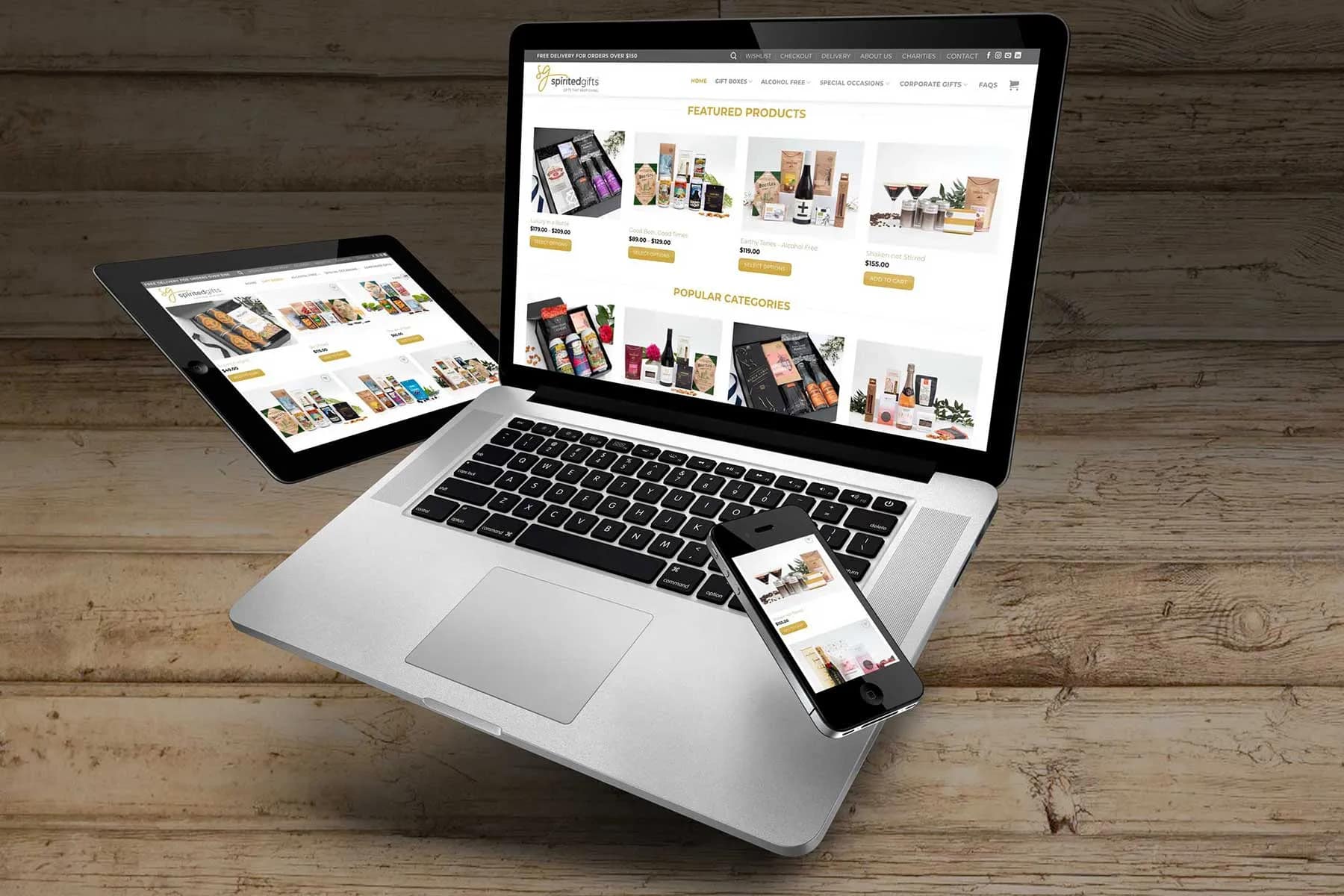 Branding, Packaging, and Ecommerce Website for Spirited Gifts