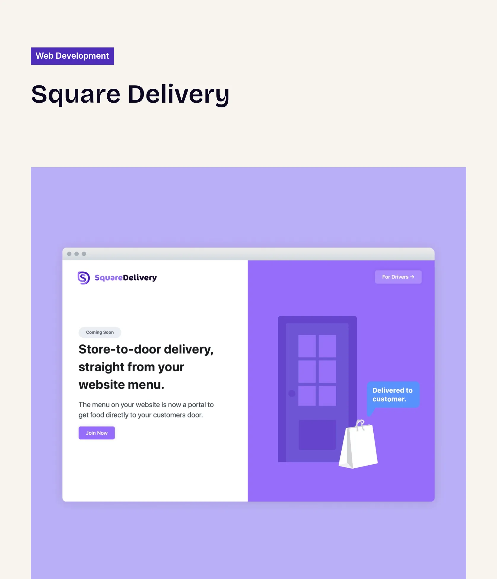 Minimalist Landing Page Design with Contact Form