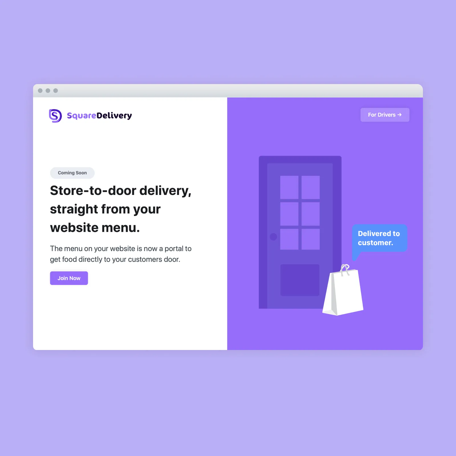 Minimalist Landing Page Design with Contact Form