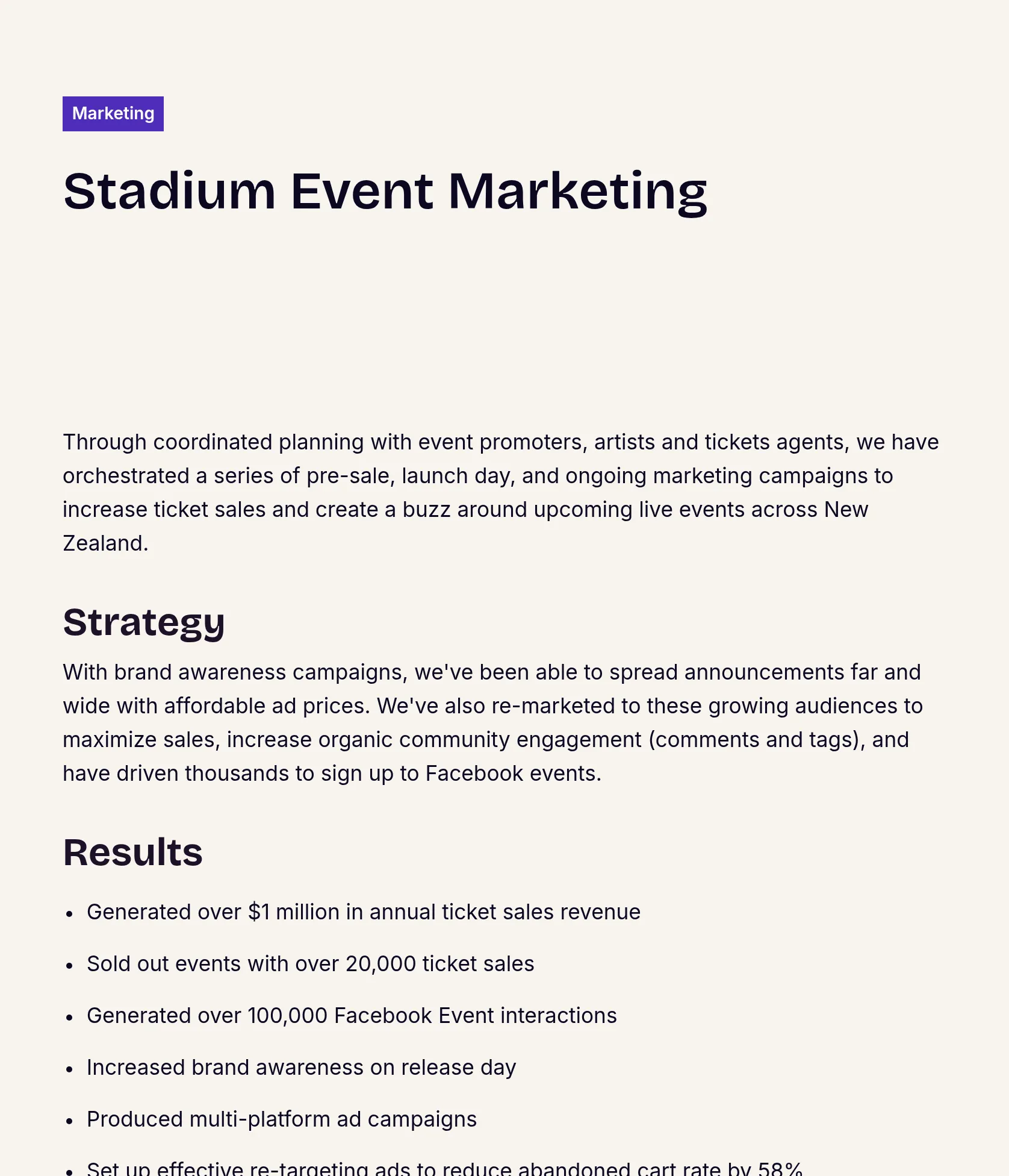 Multi-Channel Event Marketing Campaigns for NZ Live Events