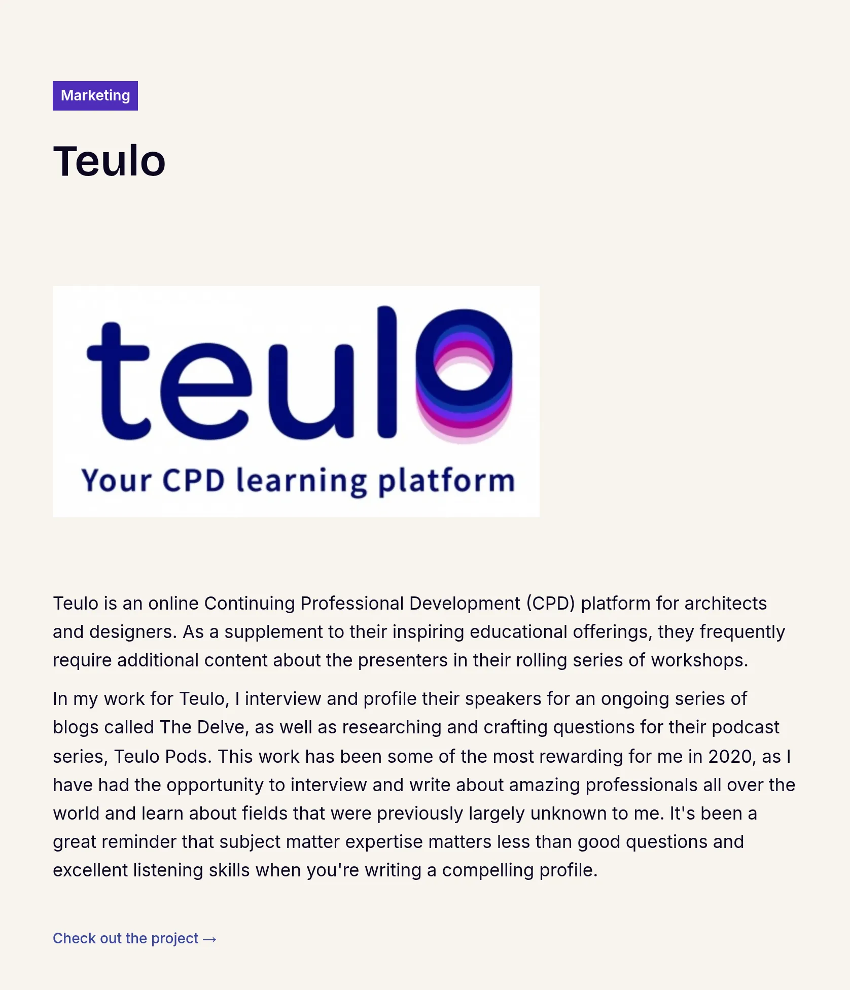 Speaker Profiles and Podcast Content Creation for Teulo