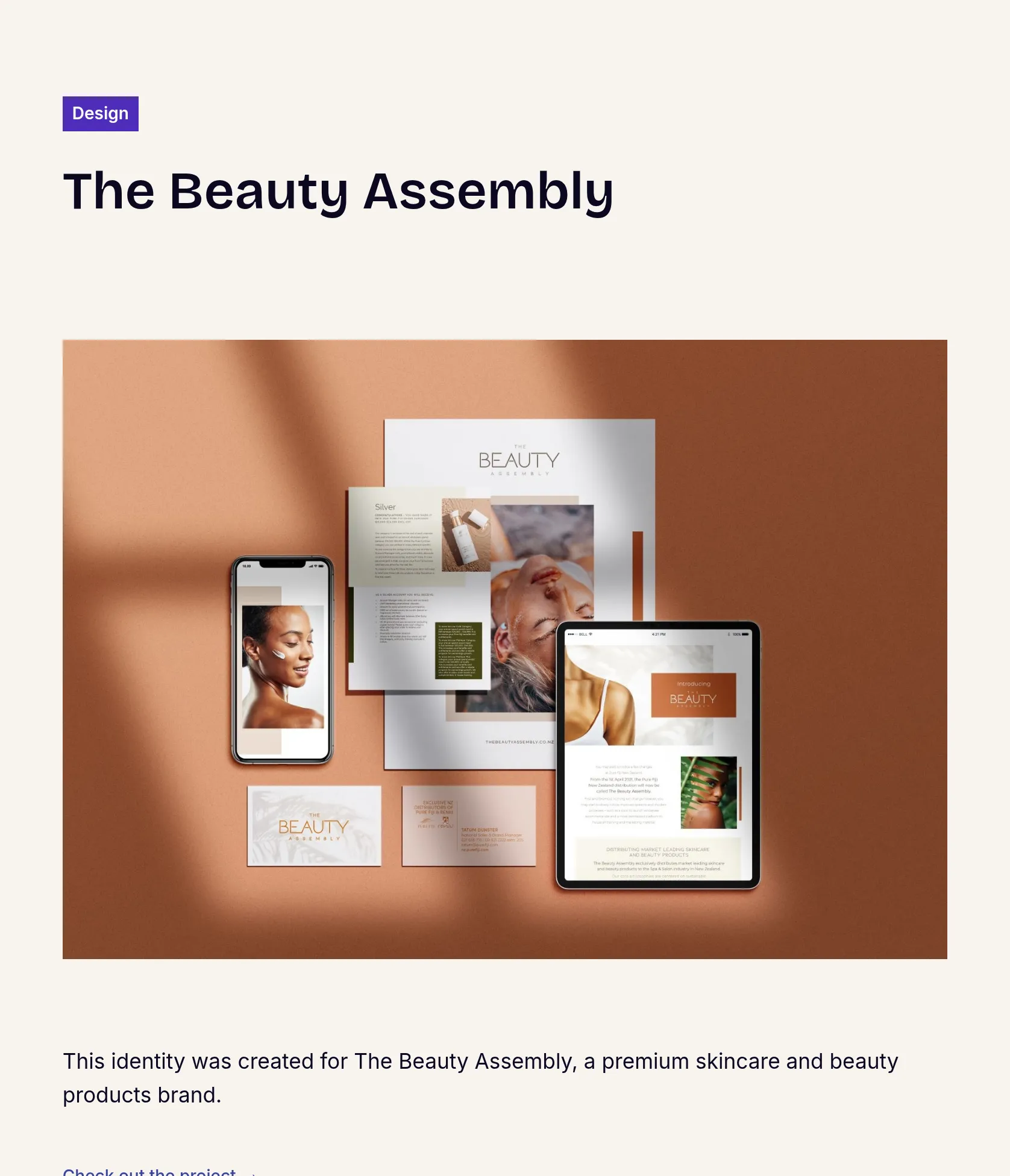 Brand Identity Creation for The Beauty Assembly