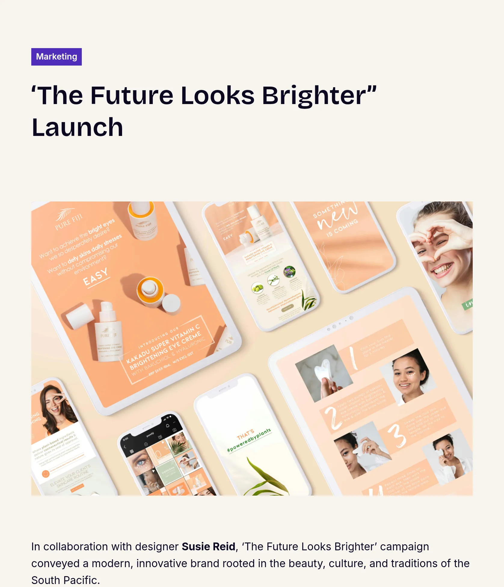 The Future Looks Brighter Campaign: Social, EDM & PR Launch