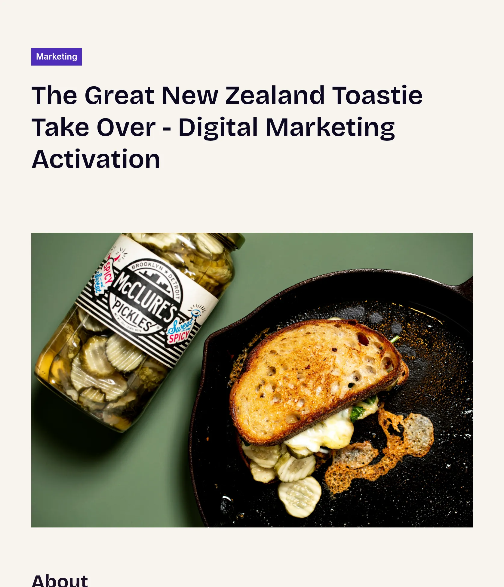 Digital Campaign & Chatbot Activation for The Great NZ Toastie Takeover