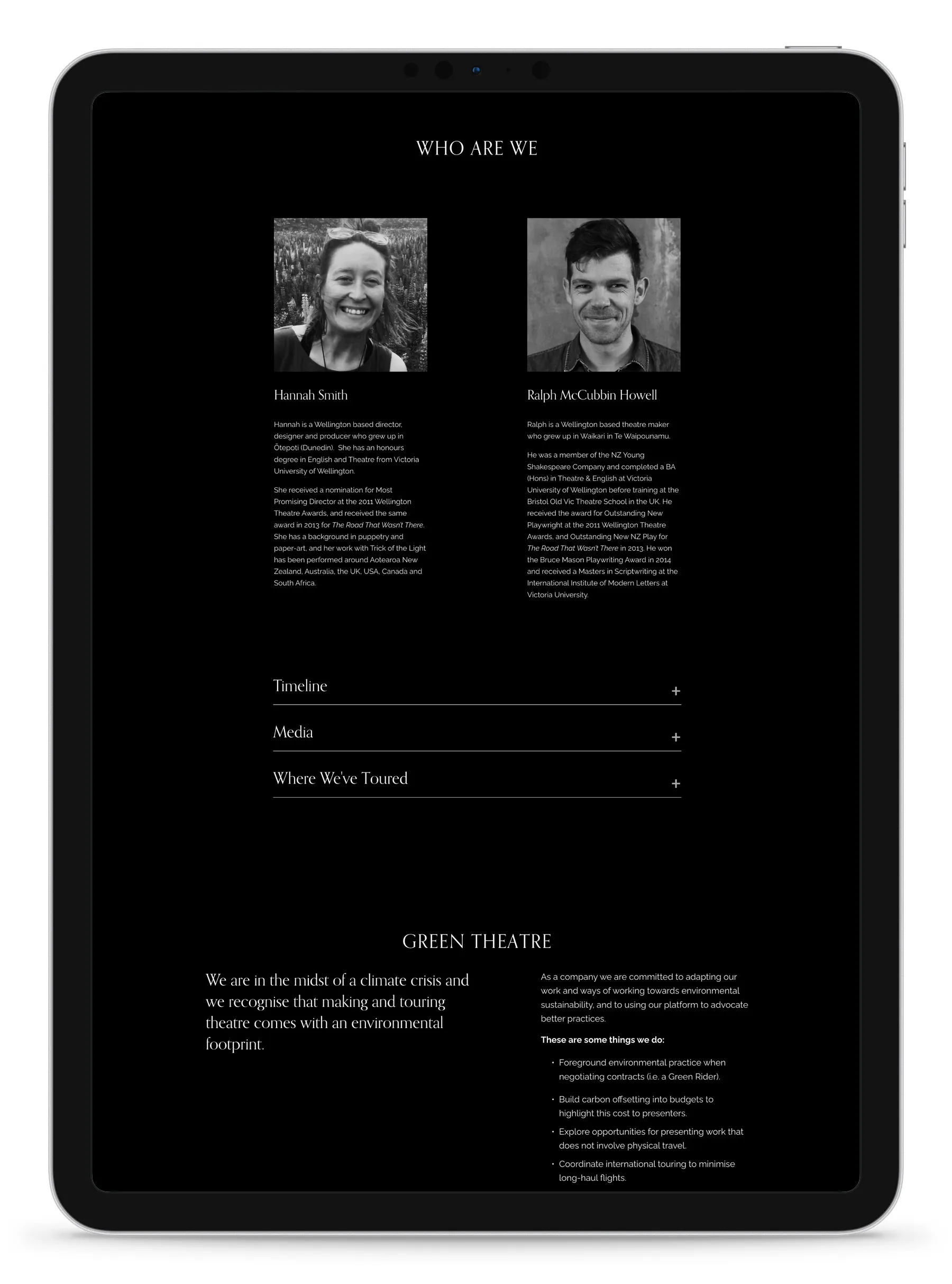 Bespoke Website and Ecommerce for Trick of the Light Theatre gallery 3