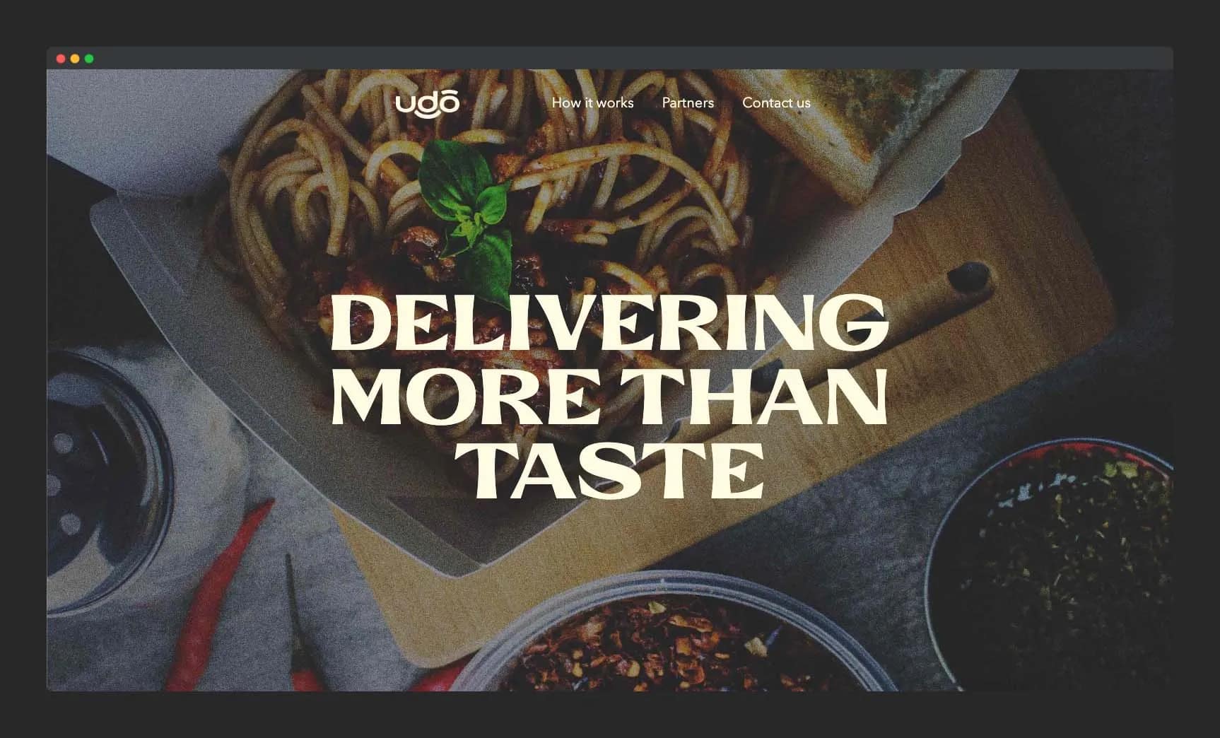 Landing Page & Digital Marketing for Udo Food Delivery Startup