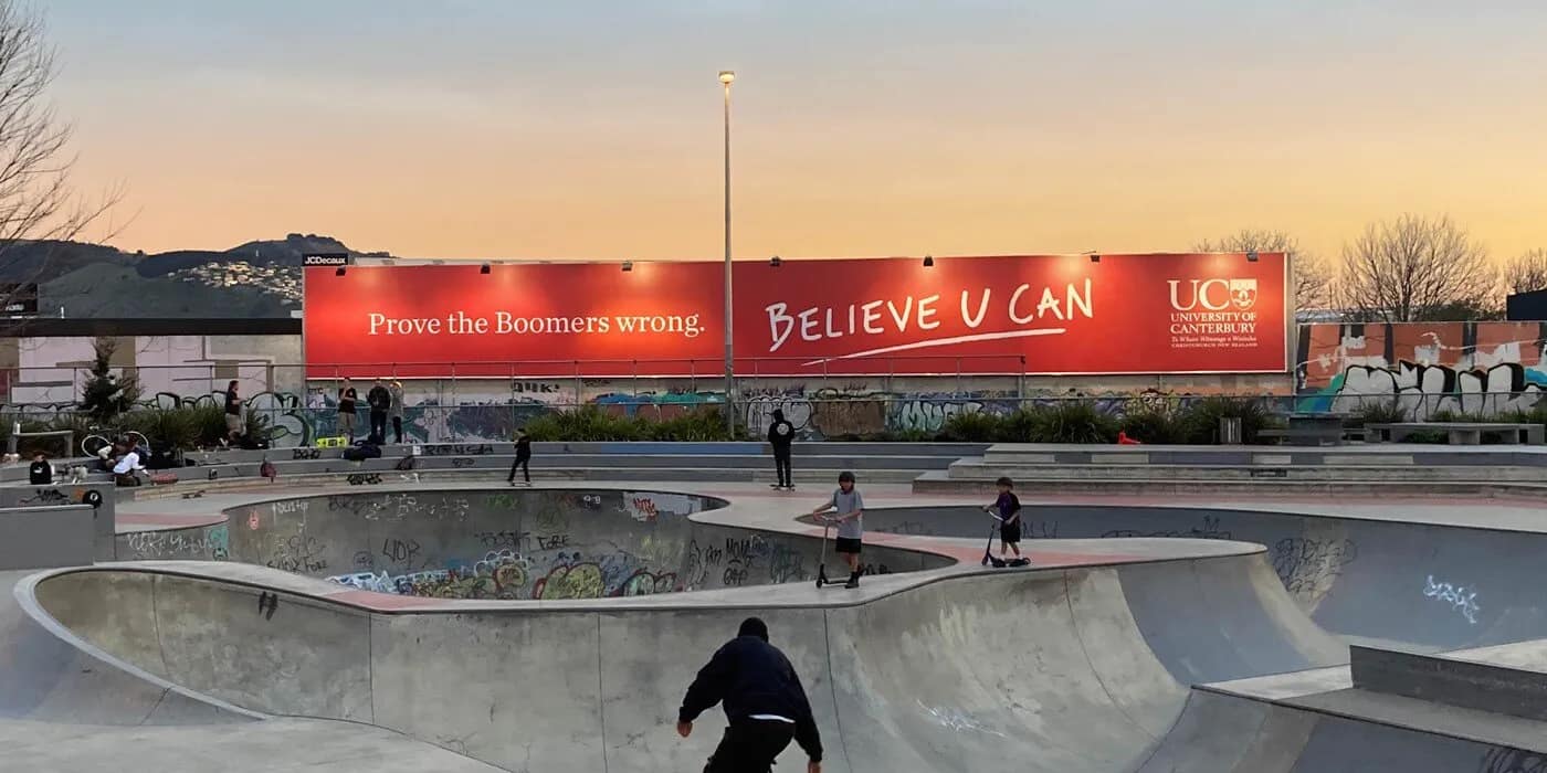 Believe U Can: Gen Z Brand Campaign for University of Canterbury gallery 2