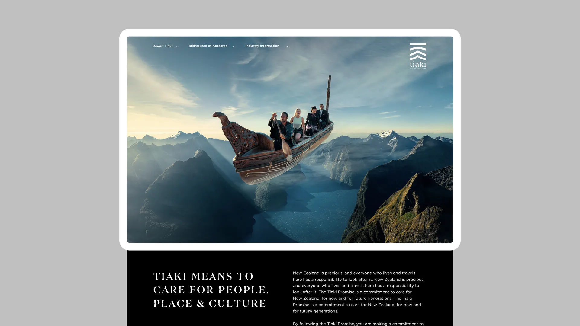 Bilingual Website Design for Tiaki Promise Initiative gallery 1