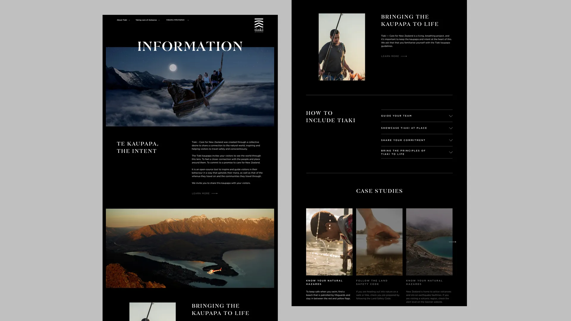 Bilingual Website Design for Tiaki Promise Initiative gallery 3