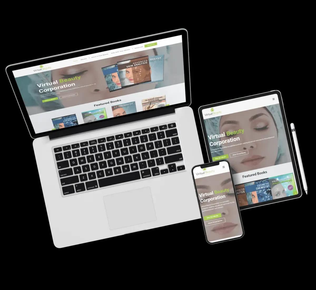 Website Design for Virtual Beauty Corporation
